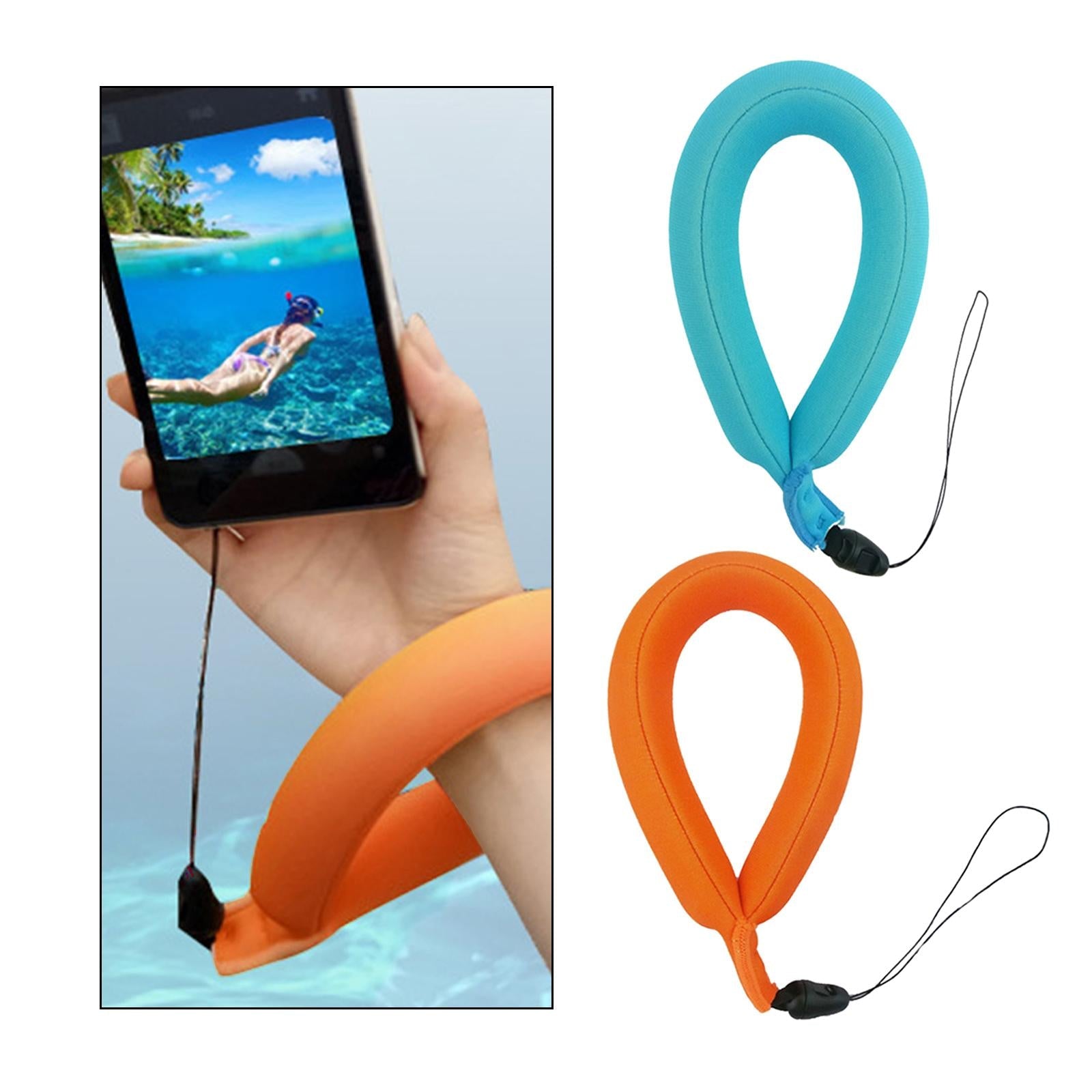 Waterproof Camera Floating Wrist Strap Hand Grip for Diving Swimming Orange