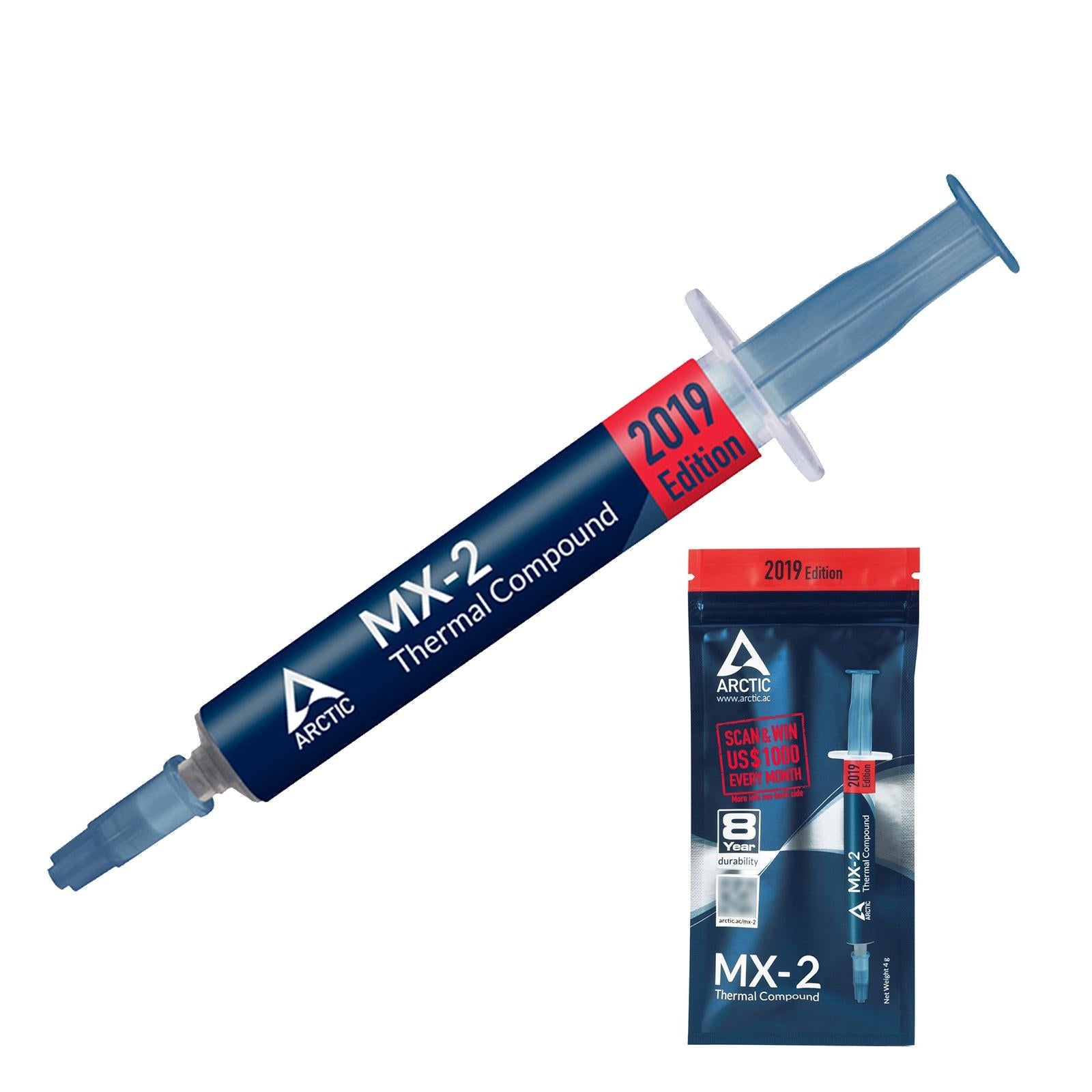 MX-2 4 Grams Thermal Compound Paste Heatsink Paste for All Coolers Replace