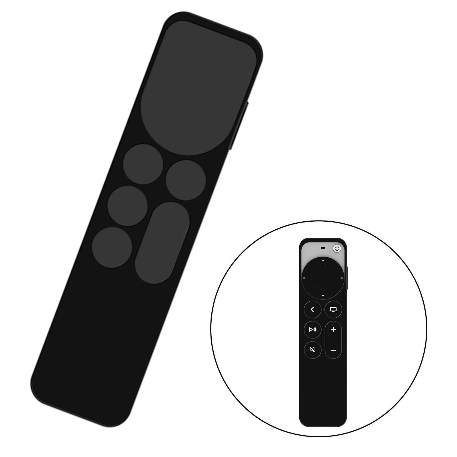 Remote Control Sleeve Protective Case Cover Fit for Apple TV6 Tool Black