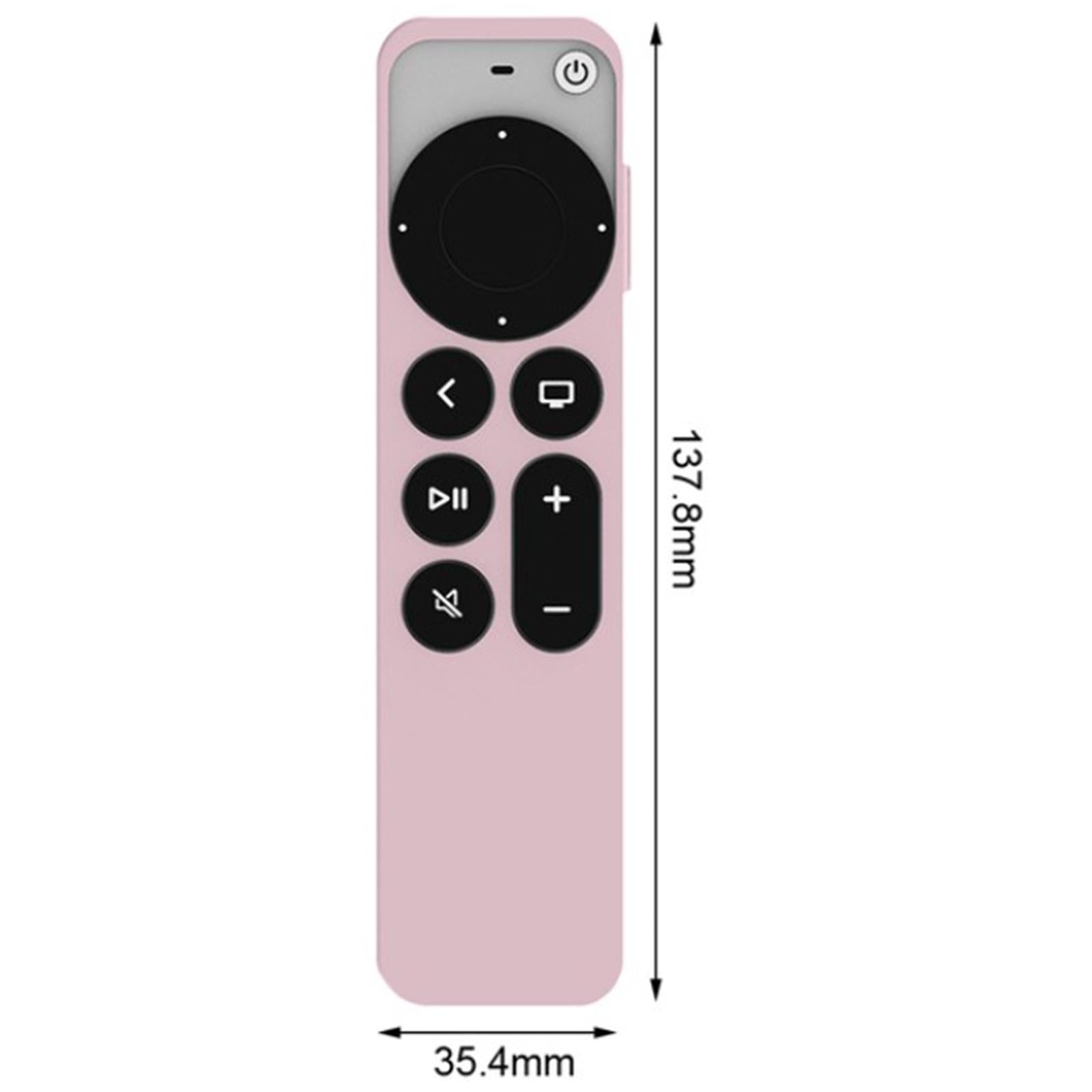 Remote Control Sleeve Protective Case Cover Fit for Apple TV6 Tool Pink