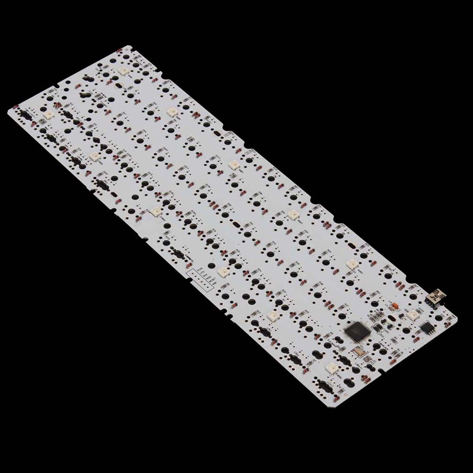 Acrylic 61 Key RGB LEDs Hotswap DIY Kit for 60% Mechanical Keyboard