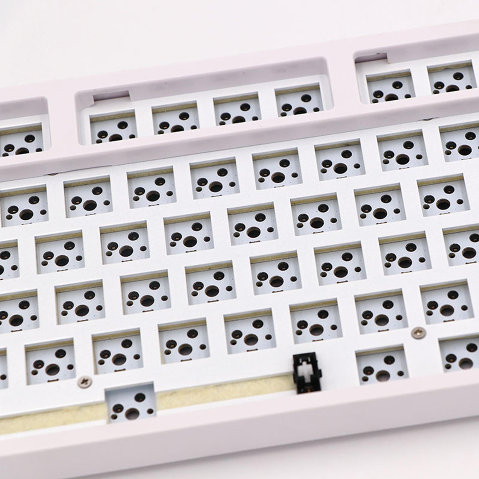 87Key Mechanical Keyboard Kit Hot Swappable Light Effect White