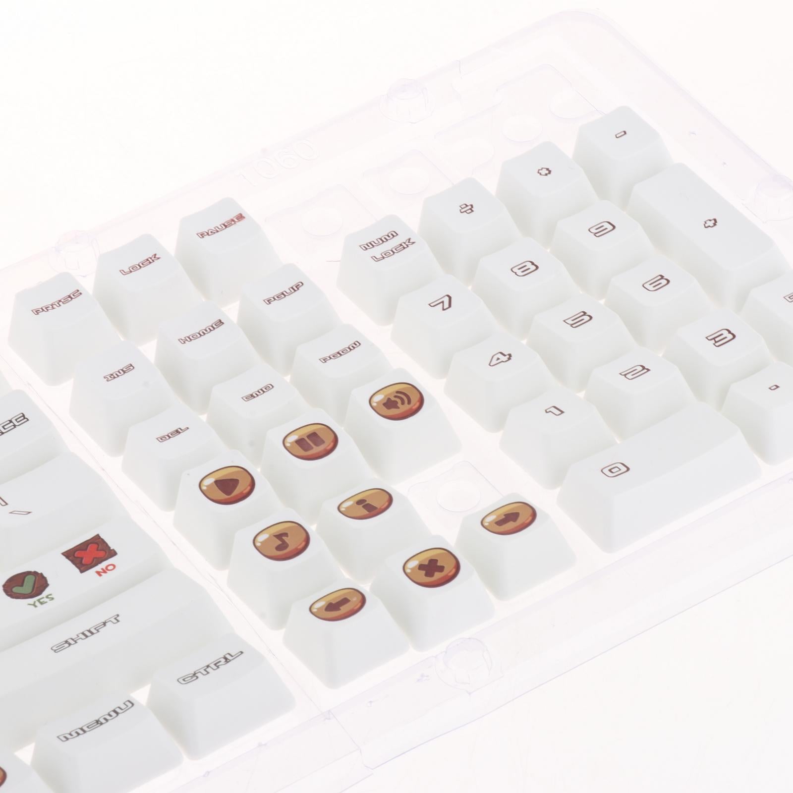 108 Keys PBT Keycaps OEM Profile Suitable for Any Size Mechanical Keyboard UI