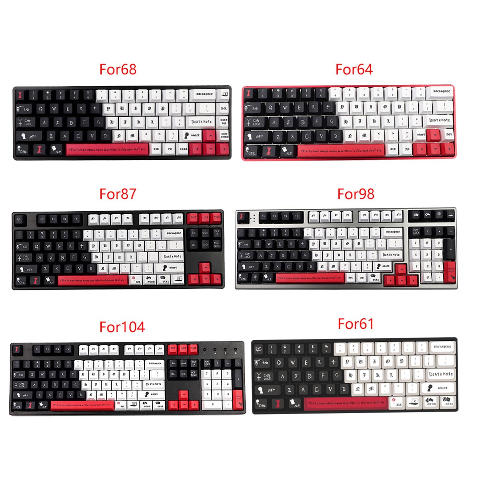 135 Keys Dye Sublimation PBT Keycaps Set for Most Mechanical Keyboards