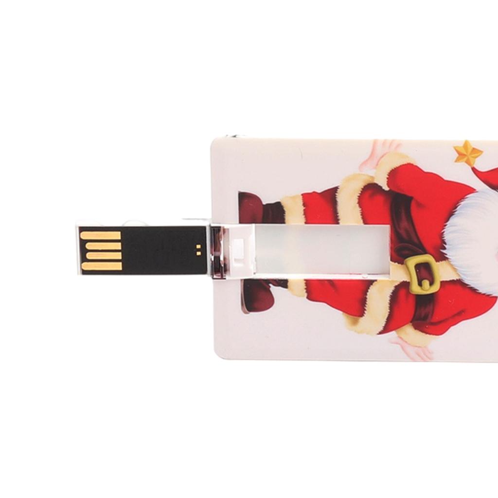 Santa Claus Christmas Card USB Flash Drive Thumb Drive Memory Stick 4GB