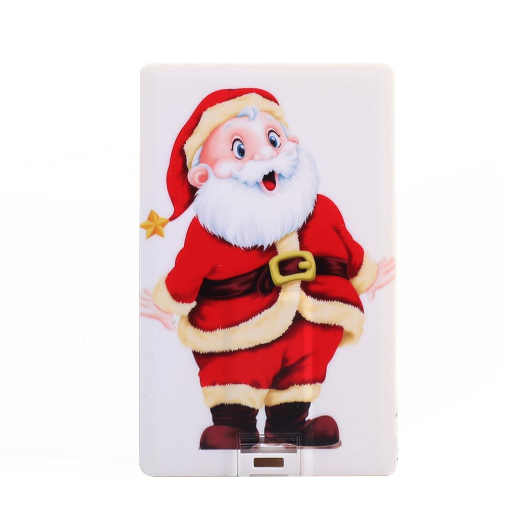 Santa Claus Christmas Card USB Flash Drive Thumb Drive Memory Stick 4GB