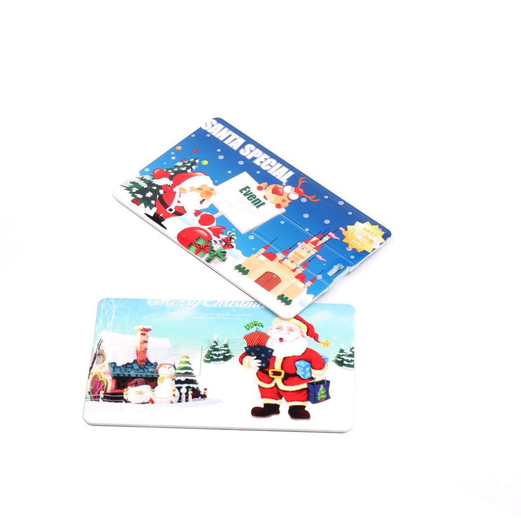 Santa Claus Christmas Card USB Flash Drive Thumb Drive Memory Stick 4GB