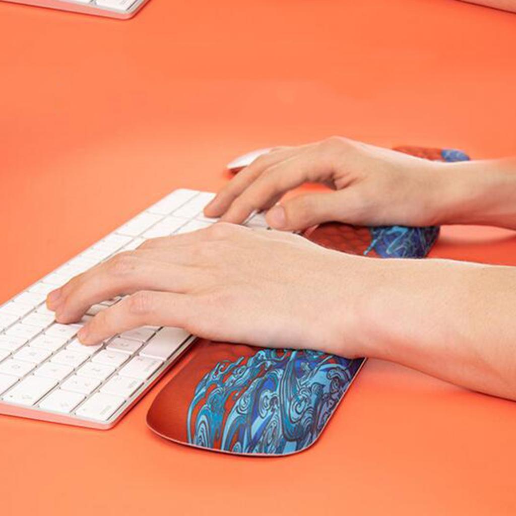 Memory Foam Ergonomic Keyboard and Mouse Wrist Rest Pad Support Easy Typing Mouse Wrist Support