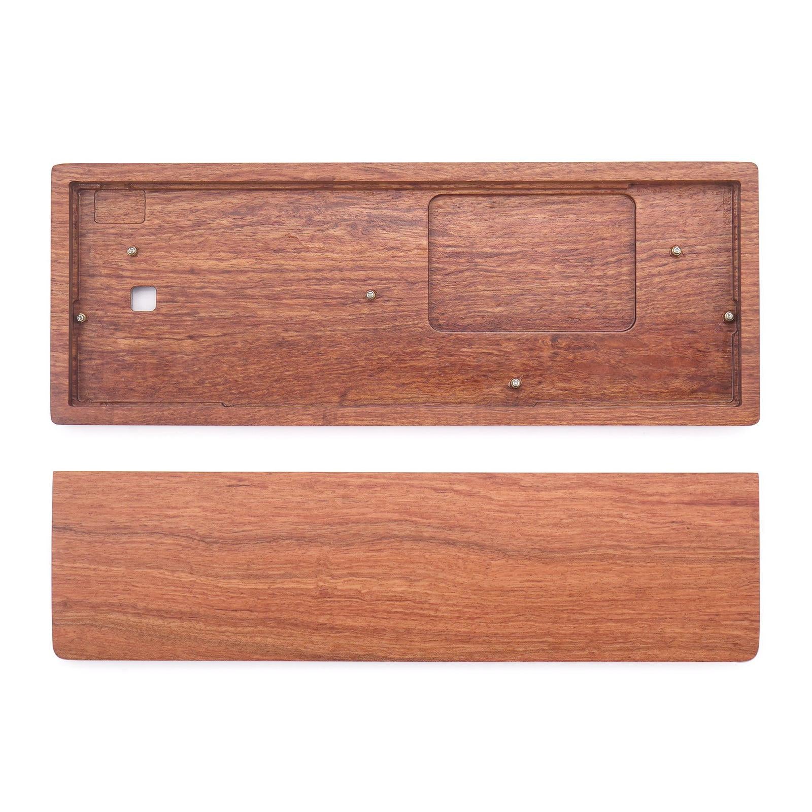 Wooden Case for GK61X GK61XS GK64X Mechanical Keyboard Rosewood Wirst Rest