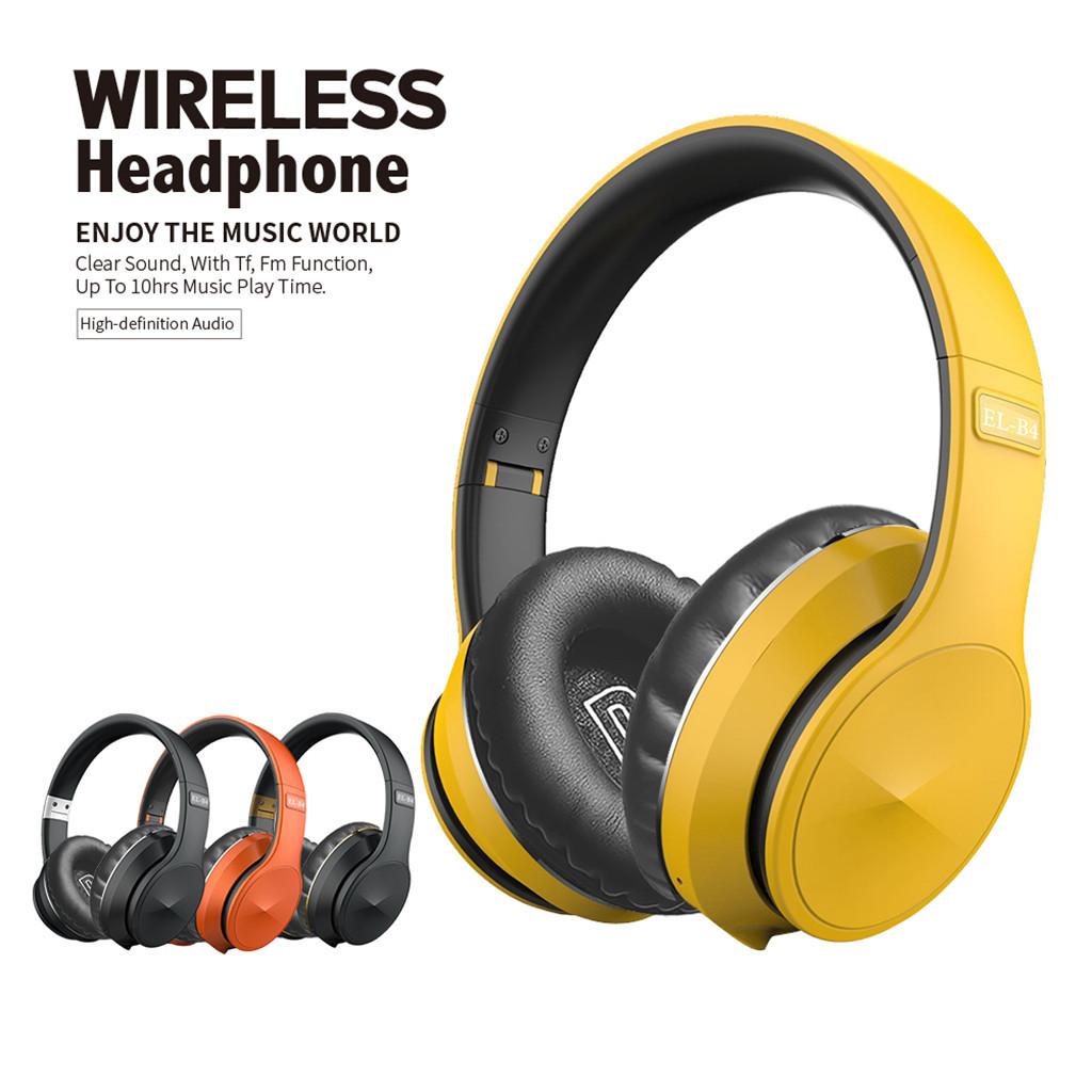 Bluetooth Headphones Head-mounted Hi-Fi Stereo Built-in Mic for Cell Phone