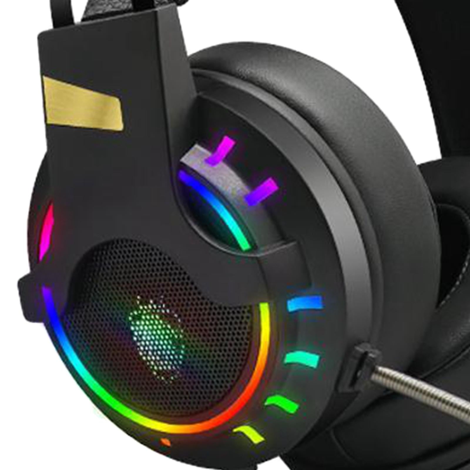 K3 7.1 Channel Gaming Headset Headphone for Music RGB Light Backlit with Mic