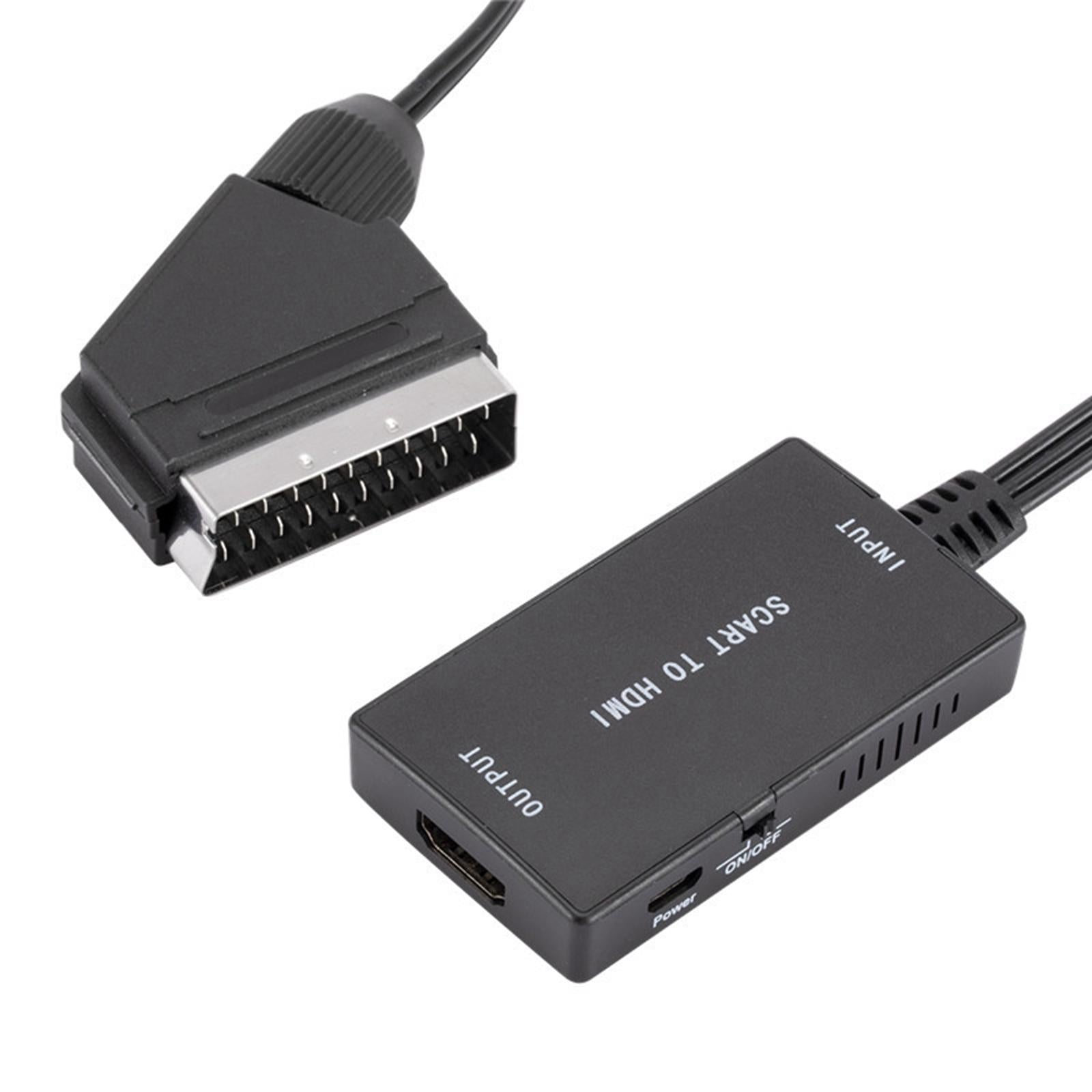 Scart to Hdmi Video Converter 1080p/720P Audio Output for Consoles DVD TV