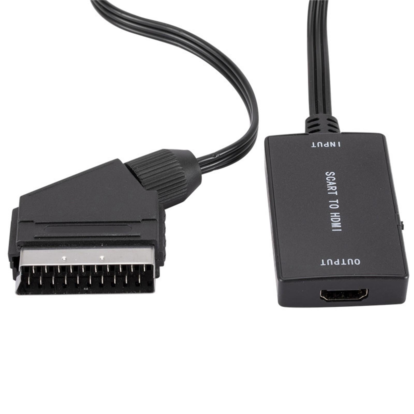 Scart to Hdmi Video Converter 1080p/720P Audio Output for Consoles DVD TV