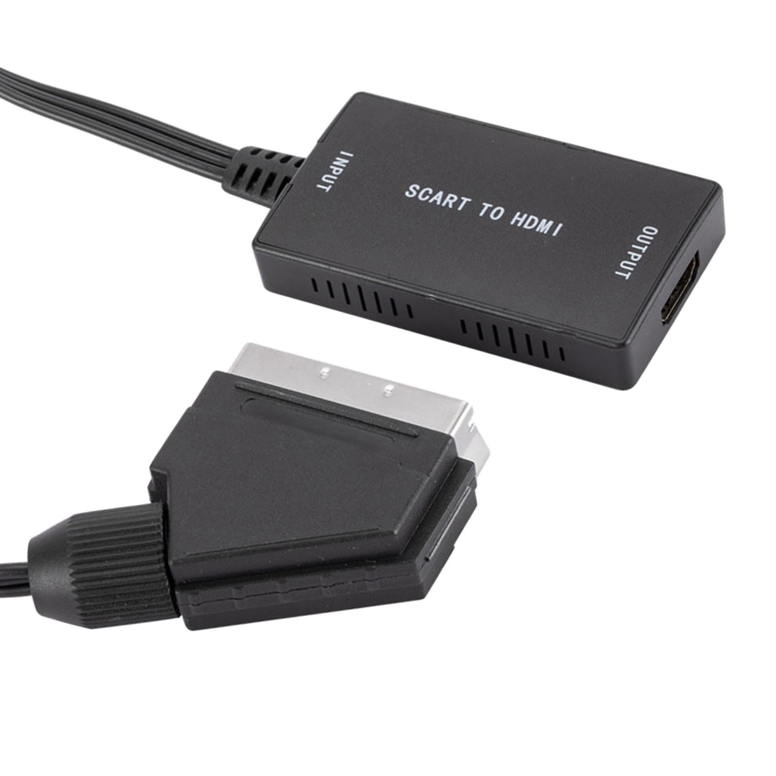 Scart to Hdmi Video Converter 1080p/720P Audio Output for Consoles DVD TV