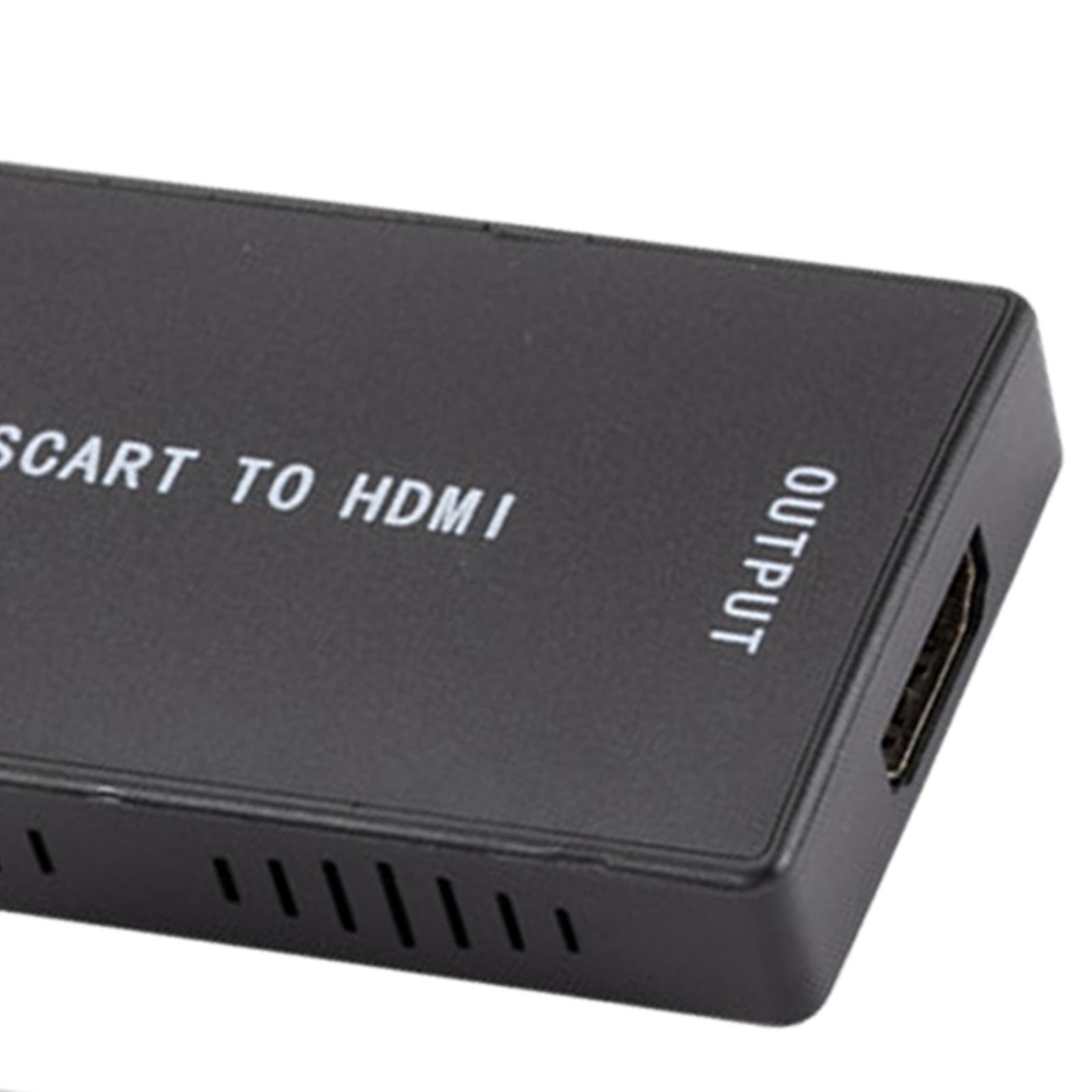 Scart to Hdmi Video Converter 1080p/720P Audio Output for Consoles DVD TV