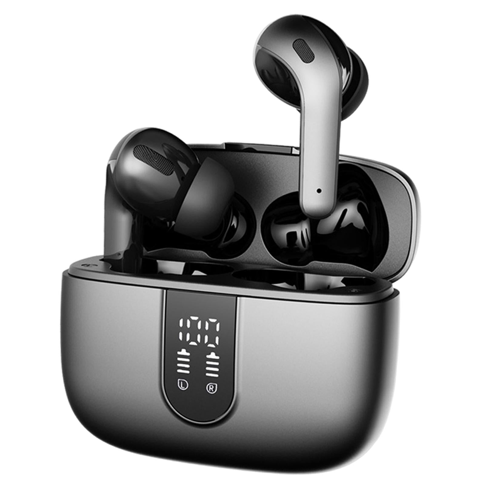 Wireless Earbuds Wireless Charging Case Hi-fi Stereo Earphone for Work gray