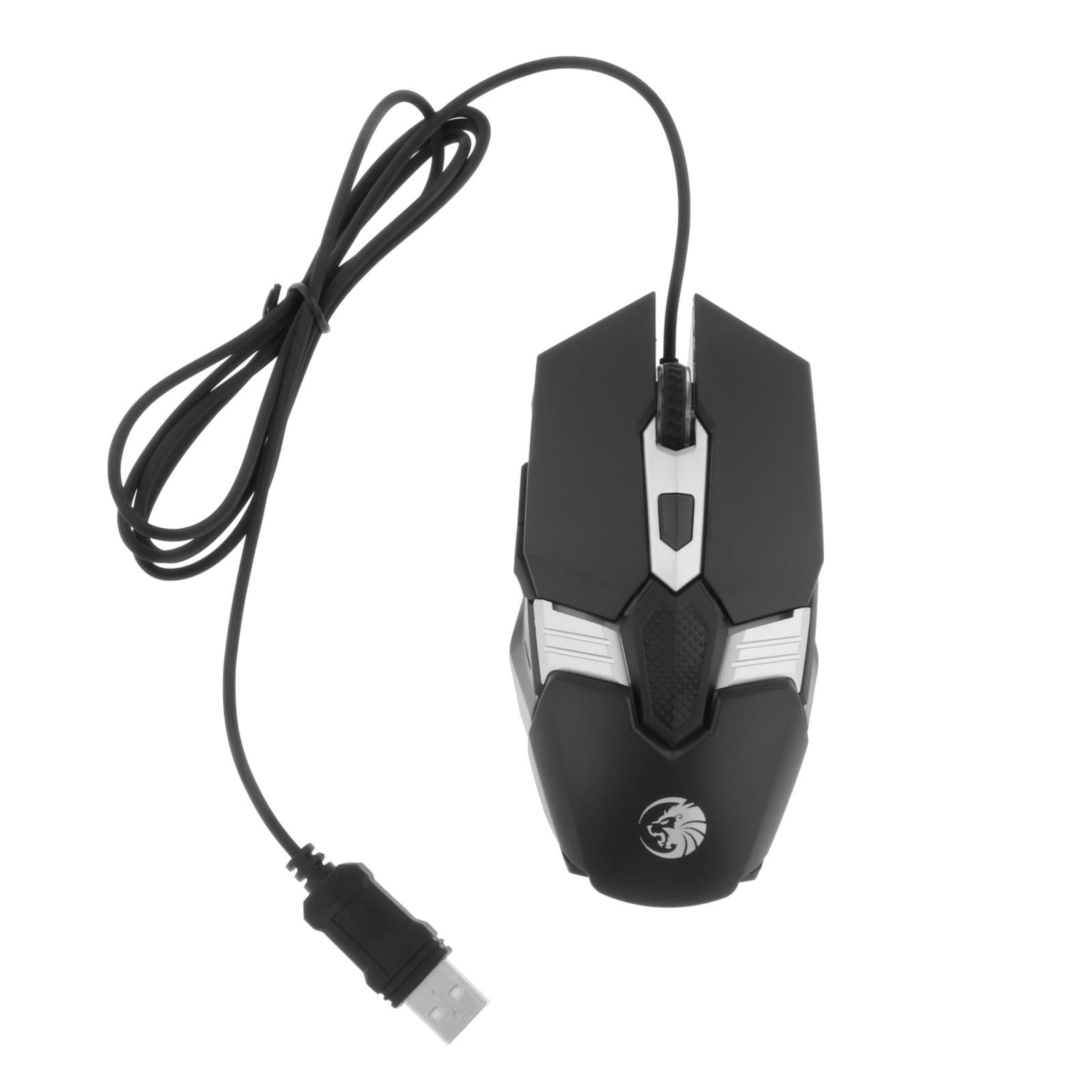 Gaming Keyboard Combo Programmable Mouse 4 in 1 for Computer Gamer Black