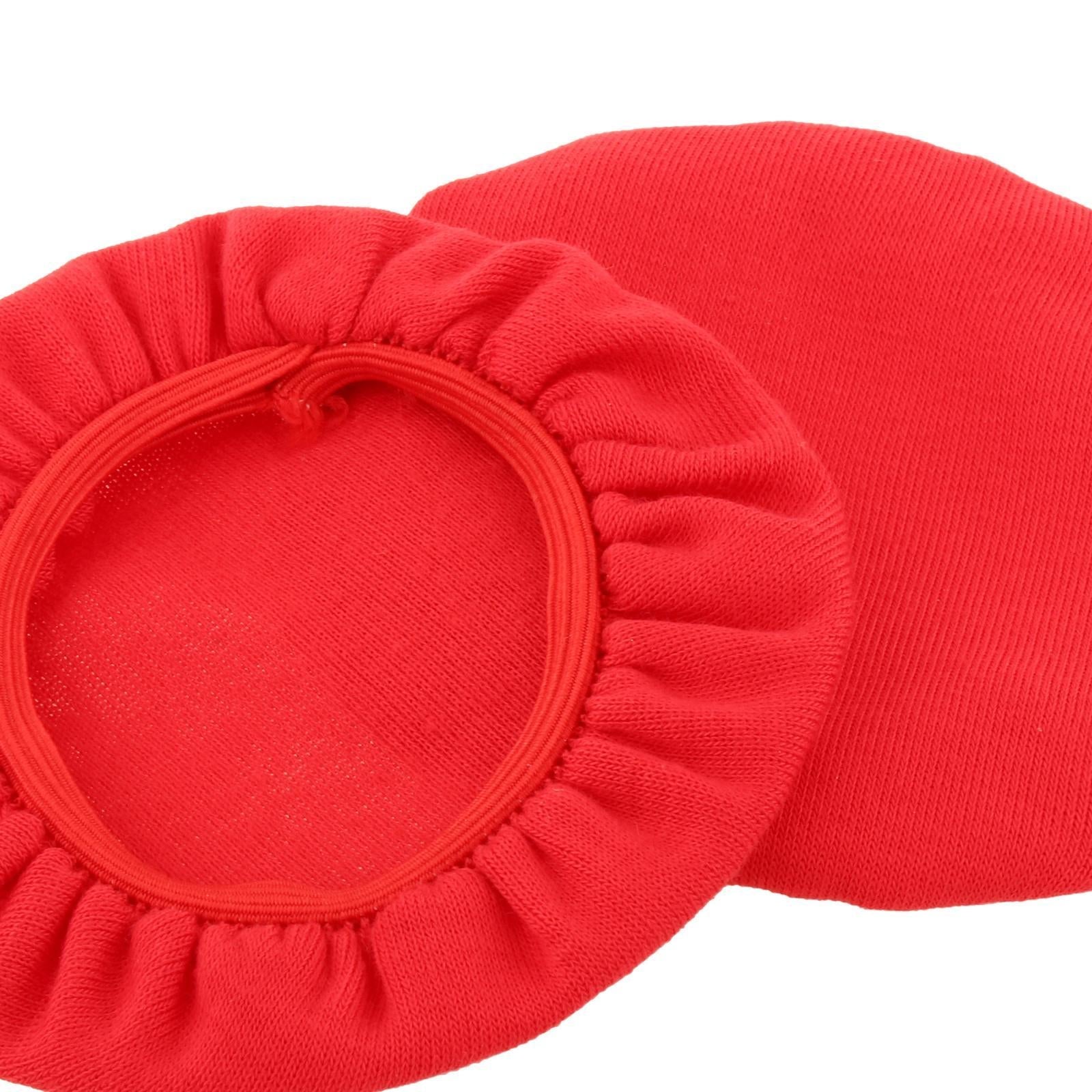 Headphone Covers Universal Durable Washable for Headsets 8cm  red