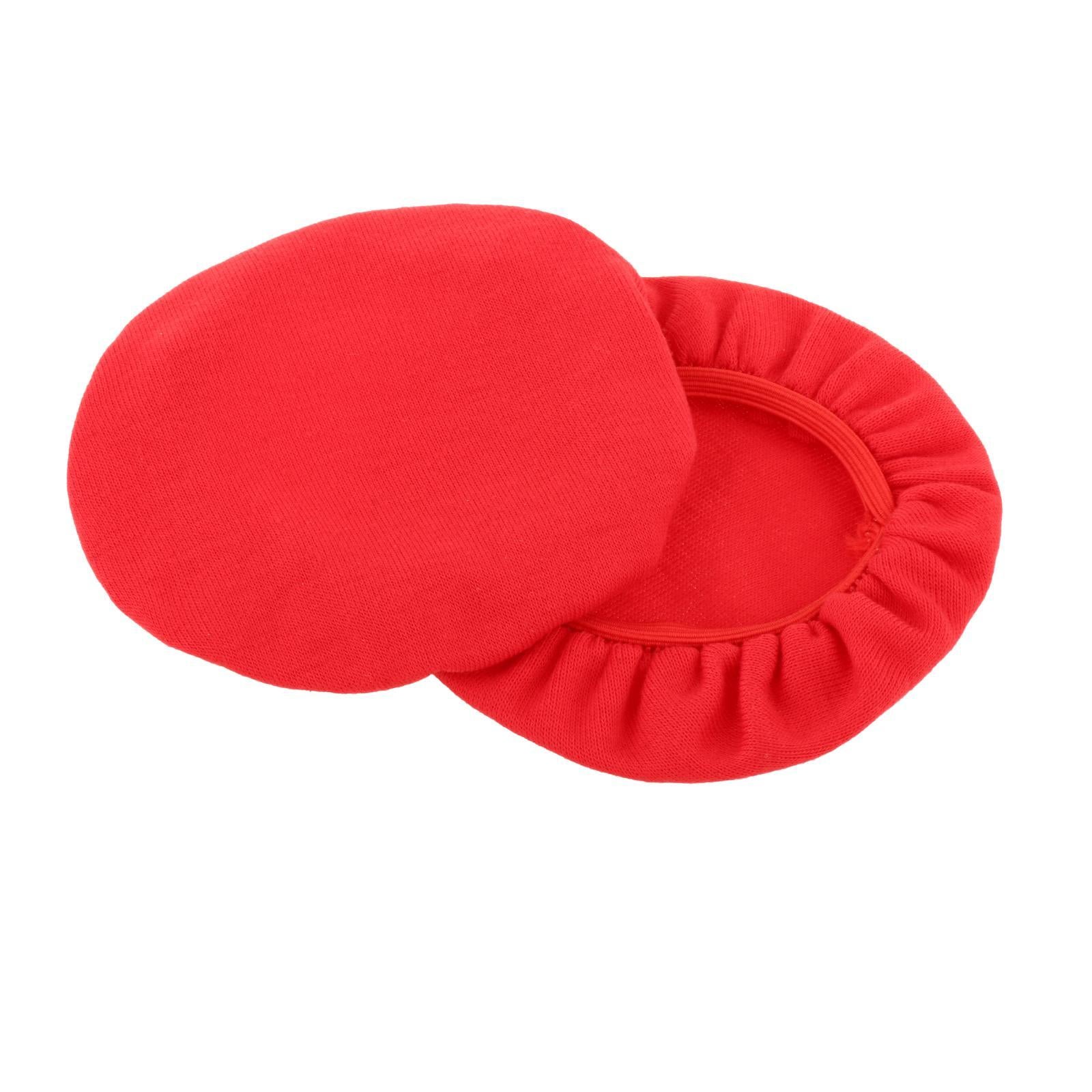 Headphone Covers Universal Durable Washable for Headsets 10cm  red