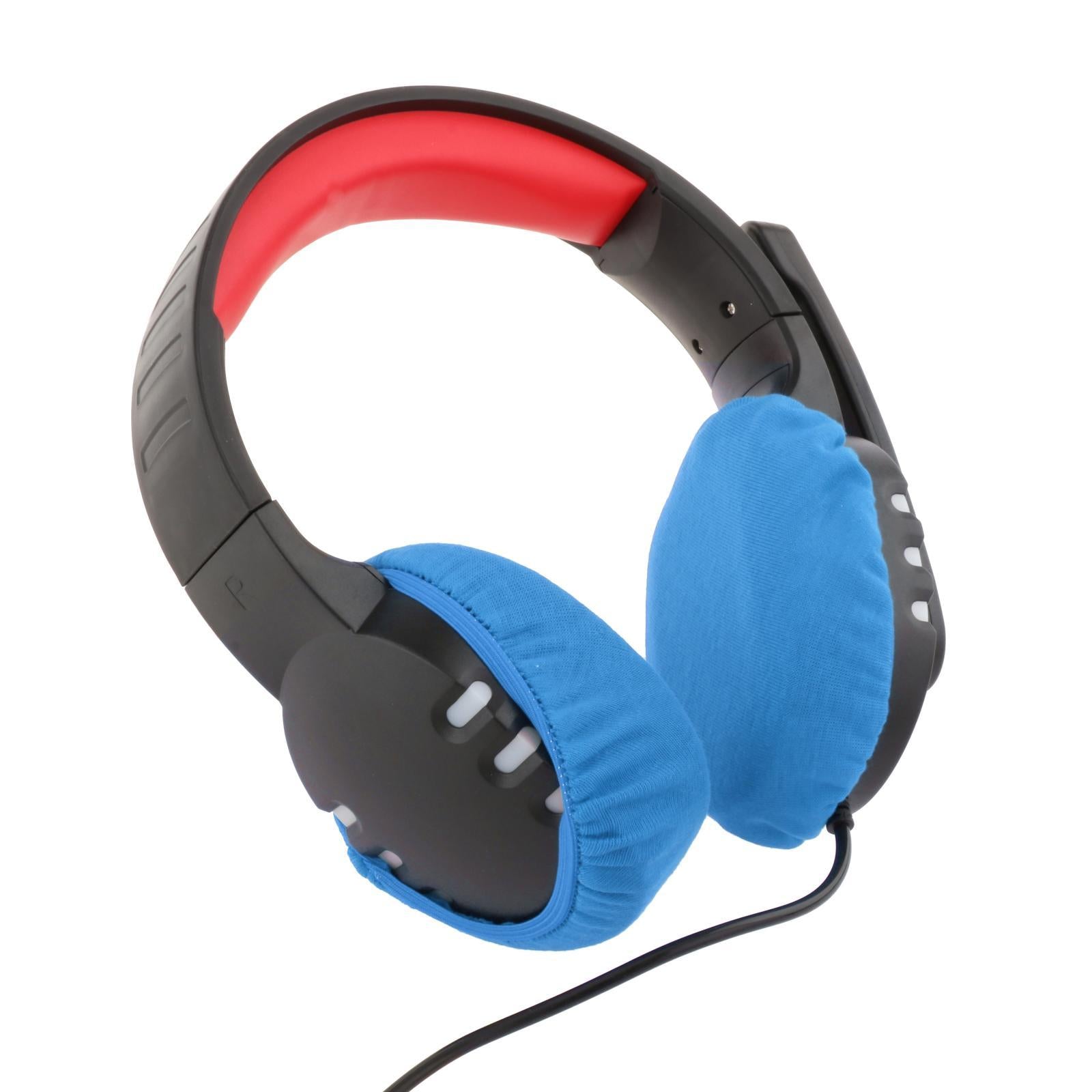 Headphone Covers Universal Durable Washable for Headsets 8cm  blue