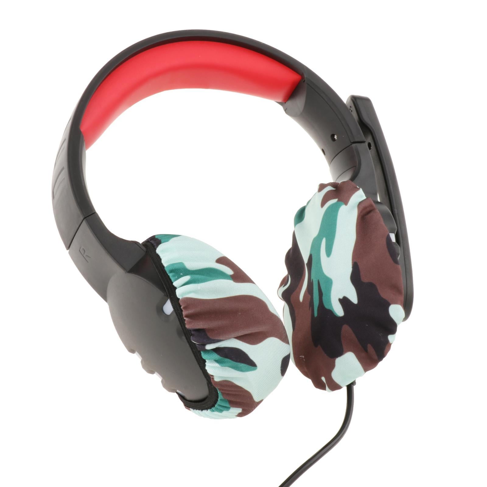 Headphone Covers Universal Durable Washable for Headsets 8cm  Camouflage