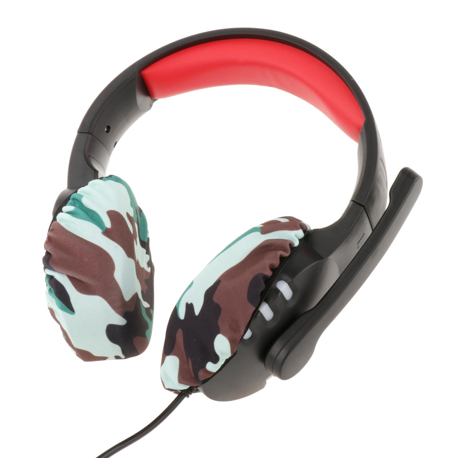 Headphone Covers Universal Durable Washable for Headsets 8cm  Camouflage