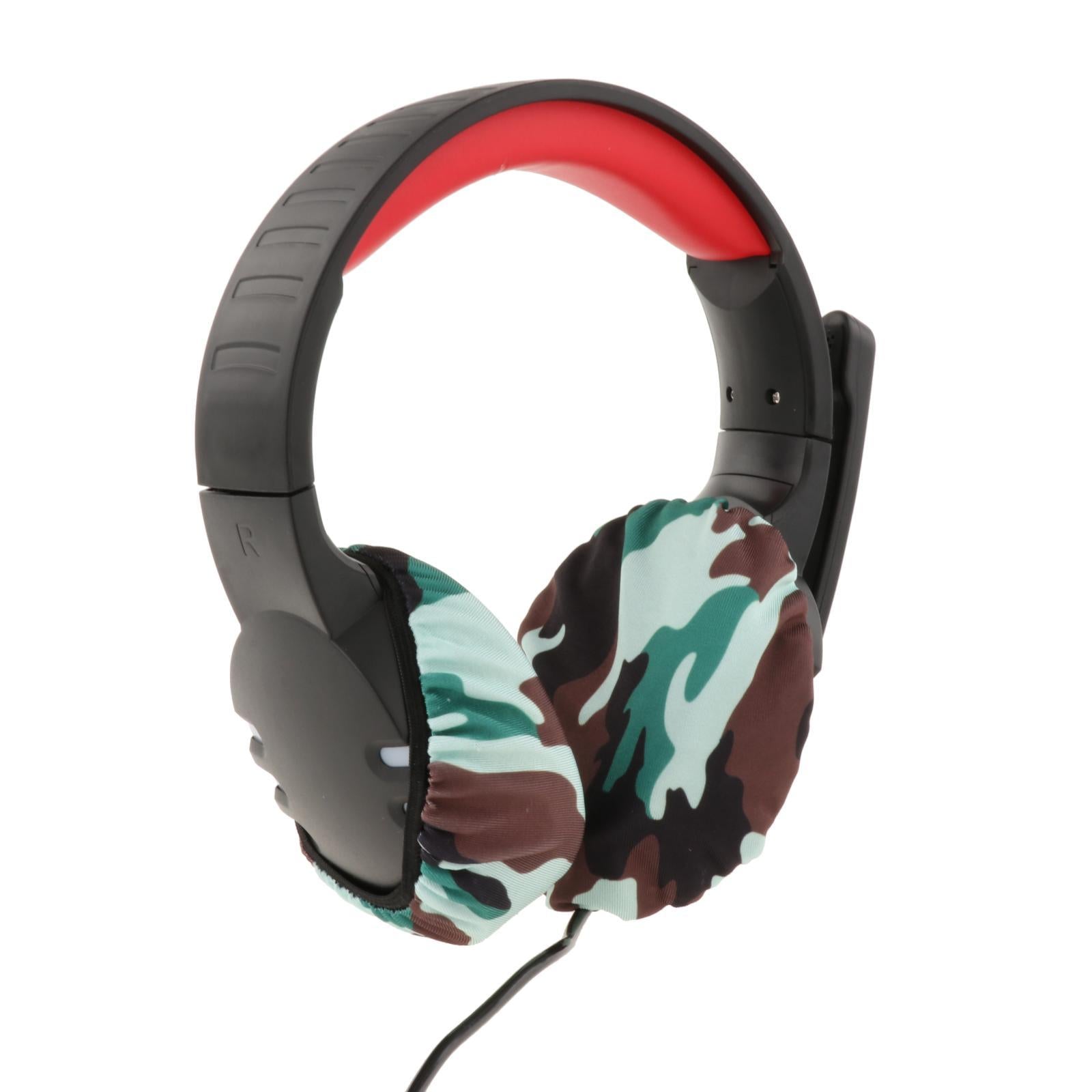 Headphone Covers Universal Durable Washable for Headsets 8cm  Camouflage