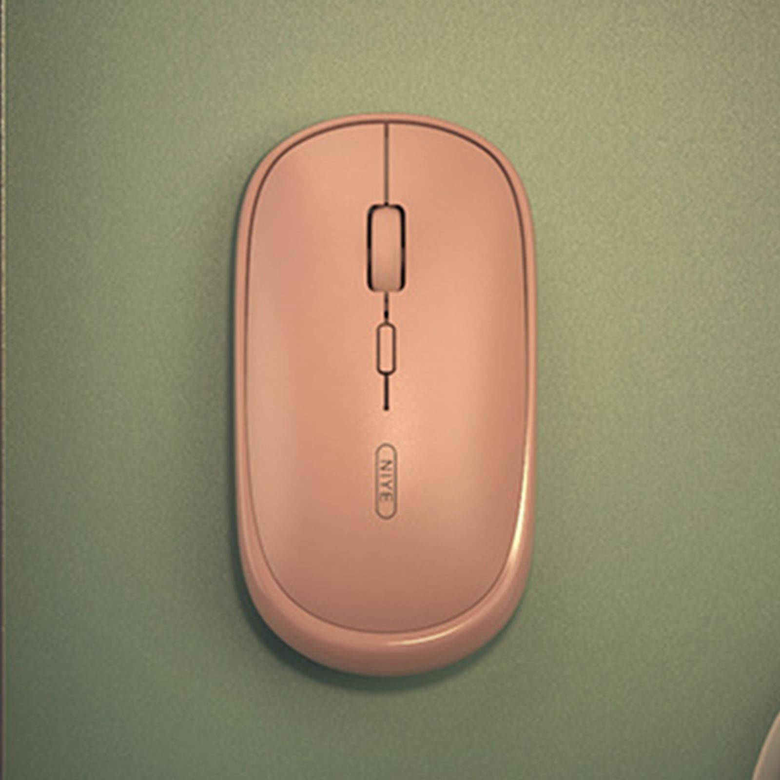 Wireless Mouse 3 Buttons Optical Adjustable DPI battery powered pink