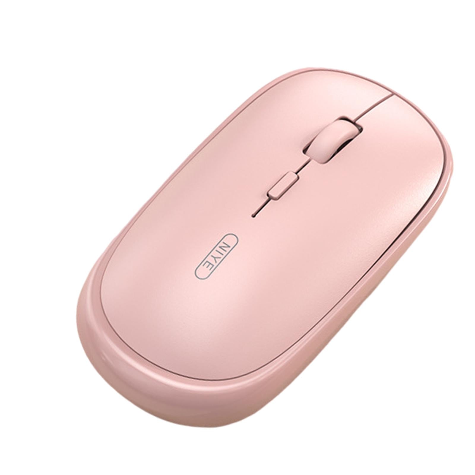 Wireless Mouse 3 Buttons Optical Adjustable DPI battery powered pink