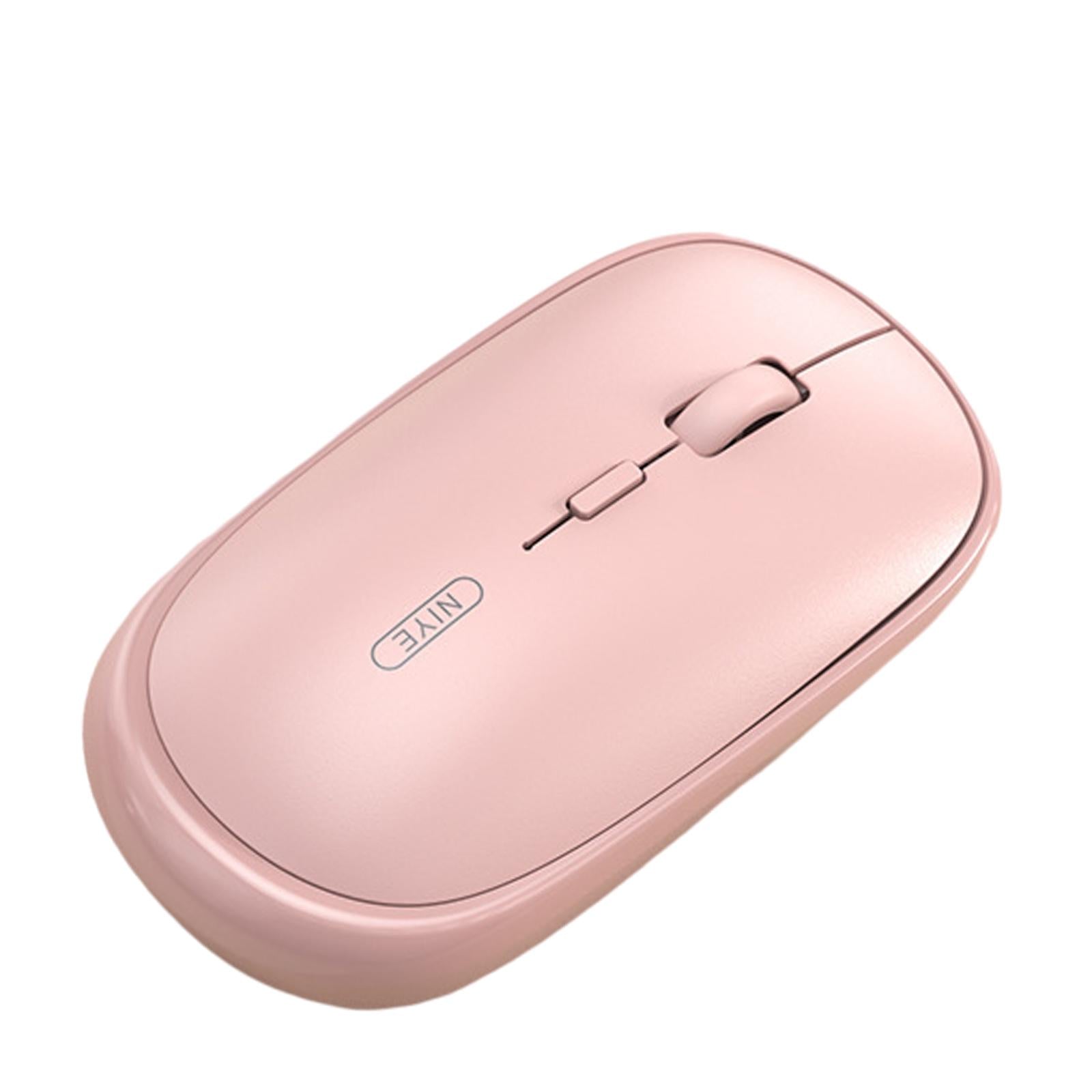 Wireless Mouse 3 Buttons Optical Adjustable DPI battery powered pink