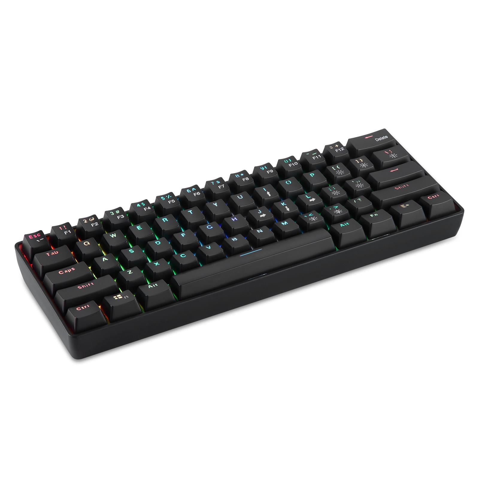 YK600 Mechanical Keyboard RGB Backlight Keyboards for PC Gamer Blue Switch
