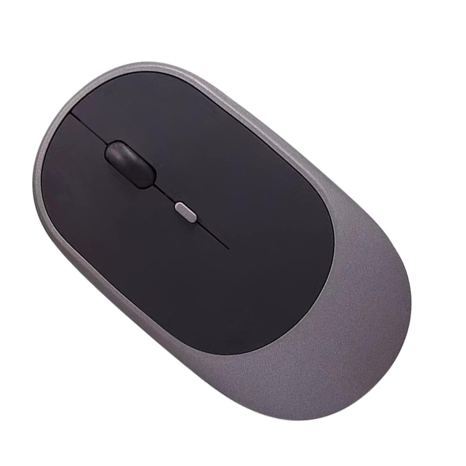 Cordless Bluetooth Mute Mouse Desktop Computer Gadget for Office Grey