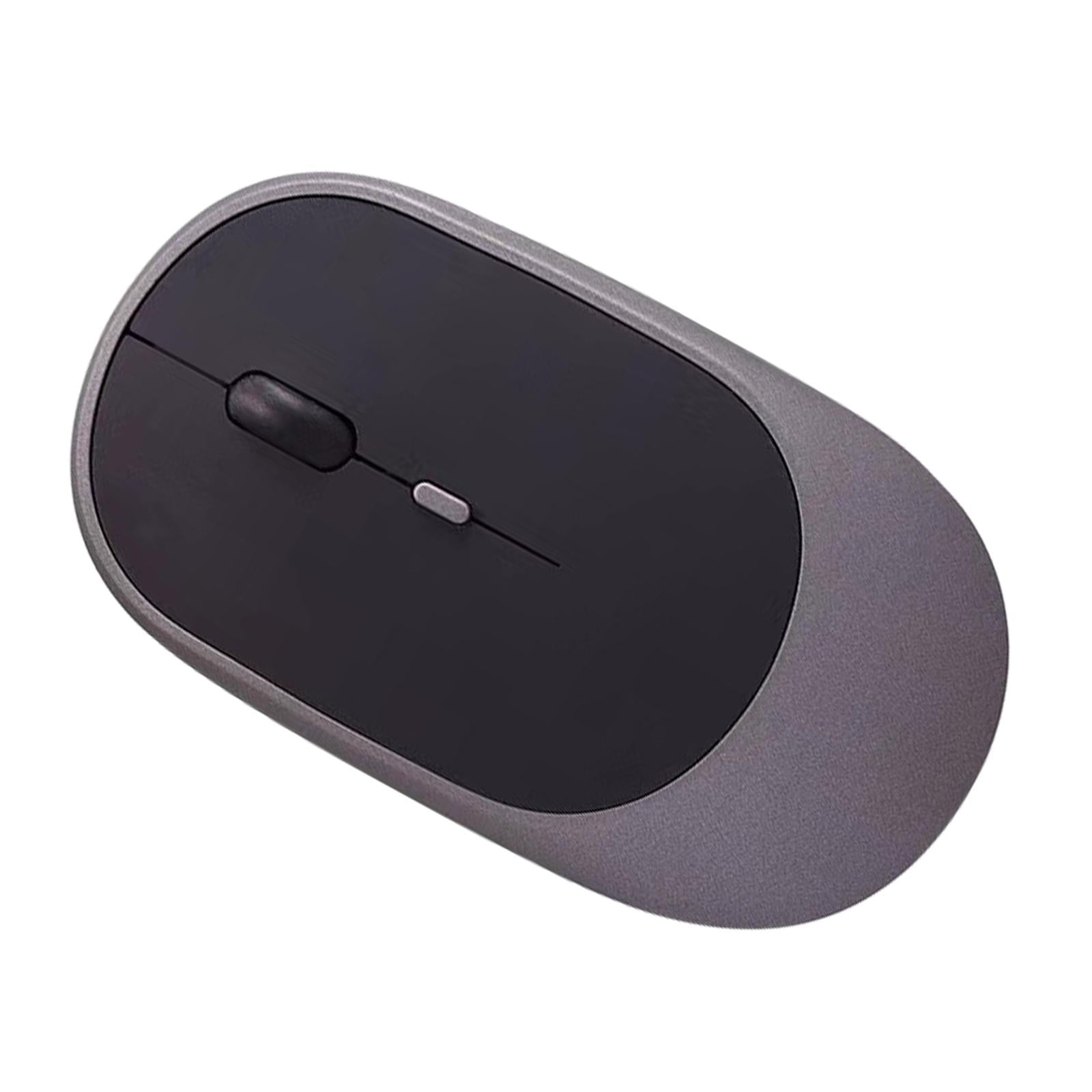 Cordless Bluetooth Mute Mouse Desktop Computer Gadget for Office Grey