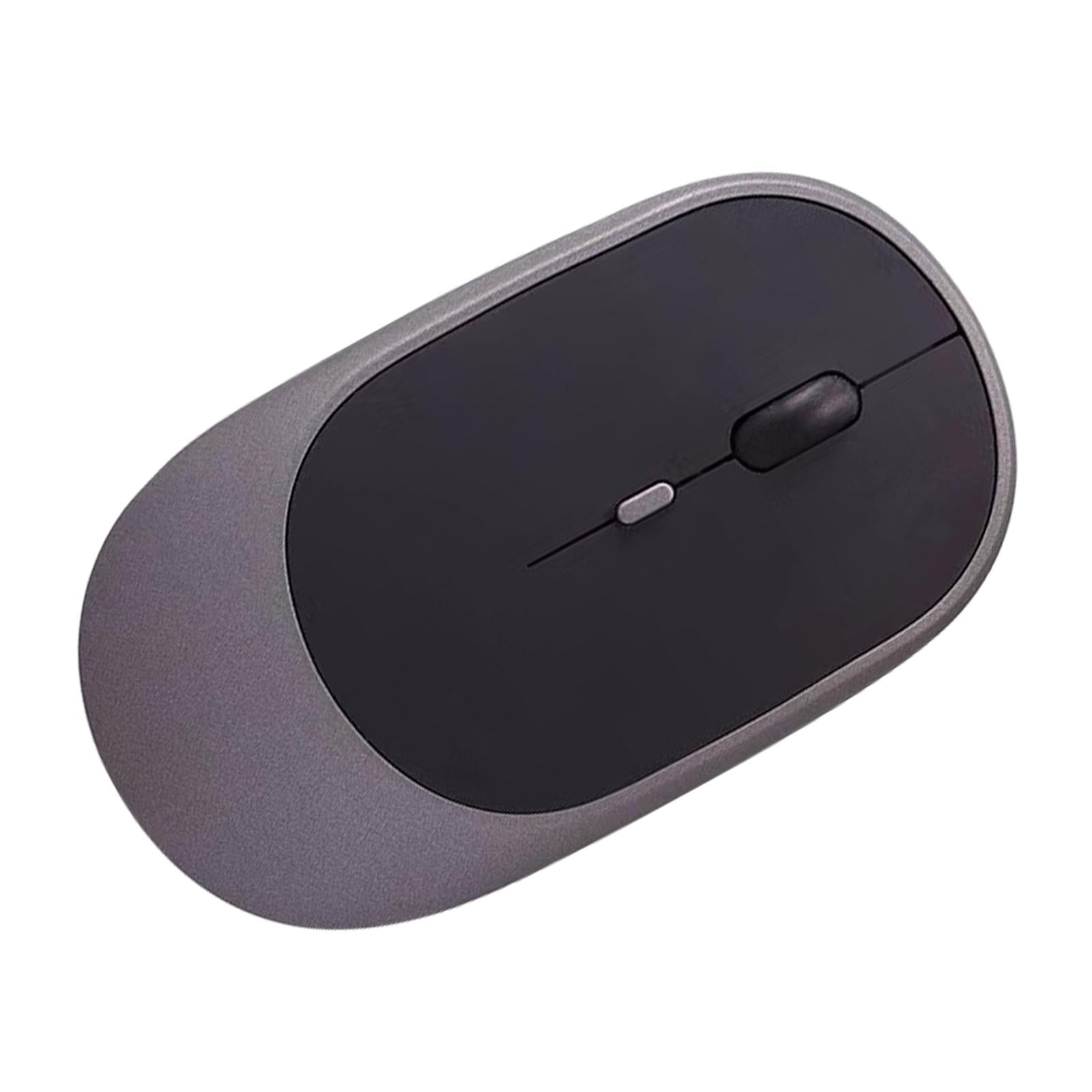 Cordless Bluetooth Mute Mouse Desktop Computer Gadget for Office Grey