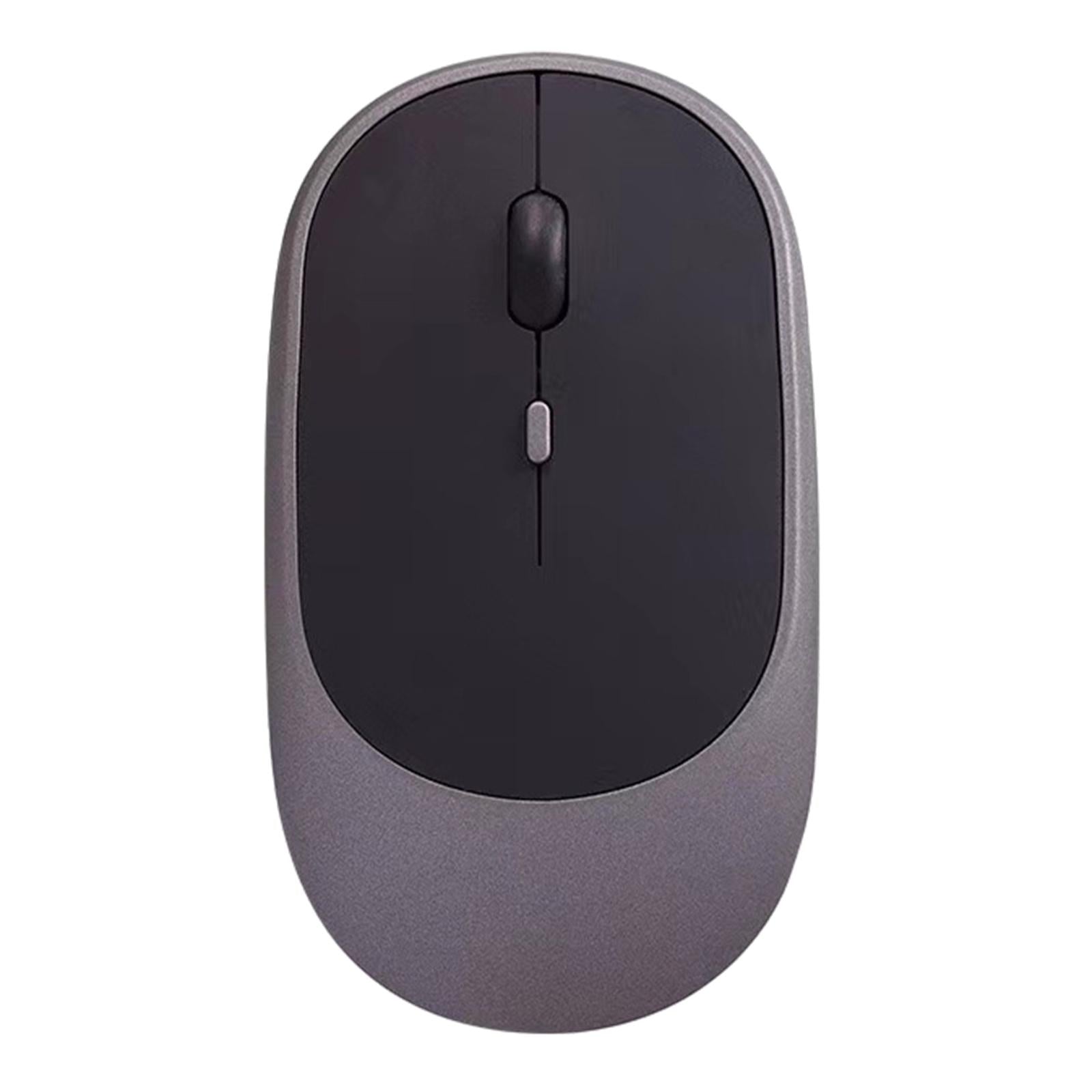 Cordless Bluetooth Mute Mouse Desktop Computer Gadget for Office Grey