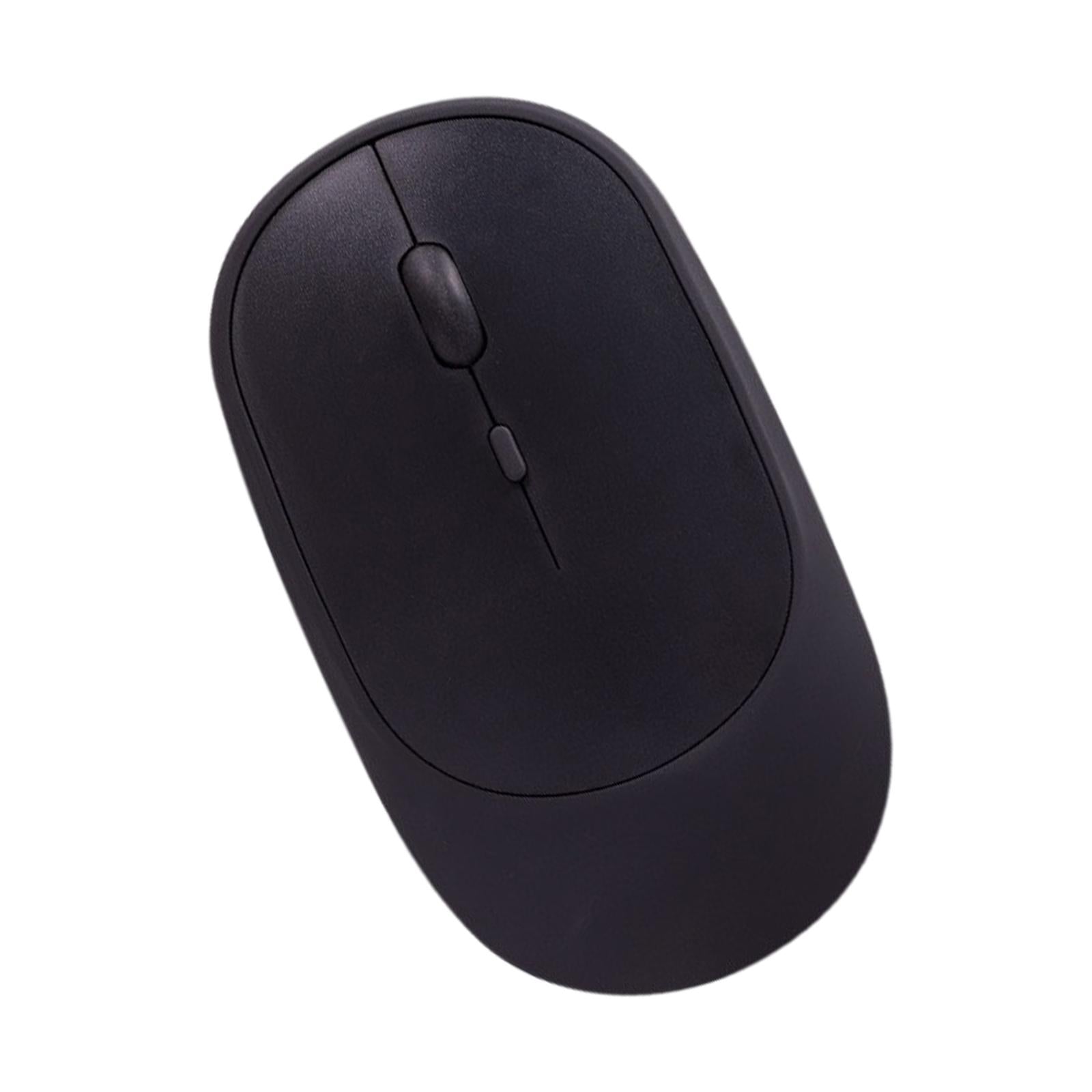 Cordless Bluetooth Mute Mouse Desktop Computer Gadget for Office Black