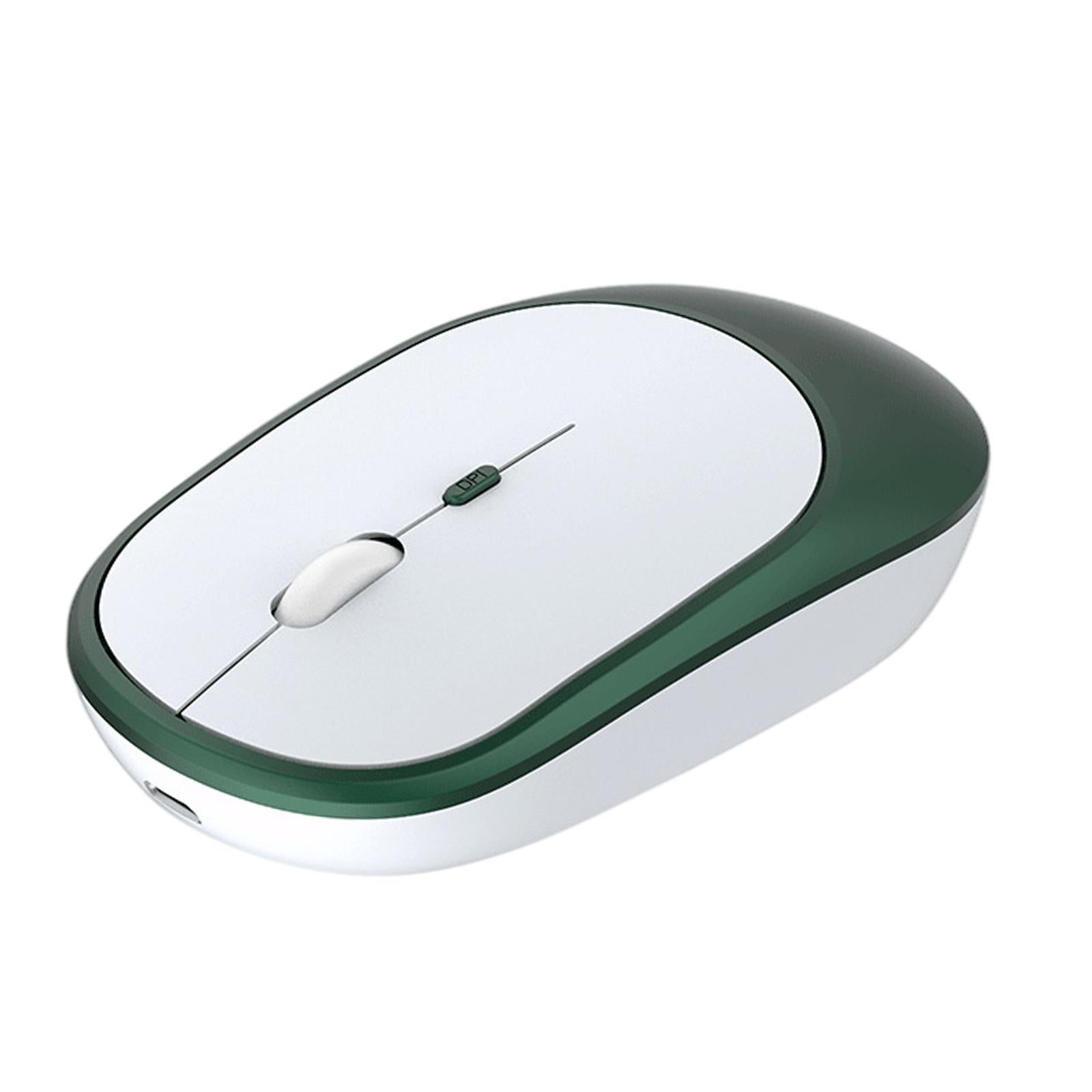 Cordless Bluetooth Mute Mouse Desktop Computer Gadget for Office Atrovirens