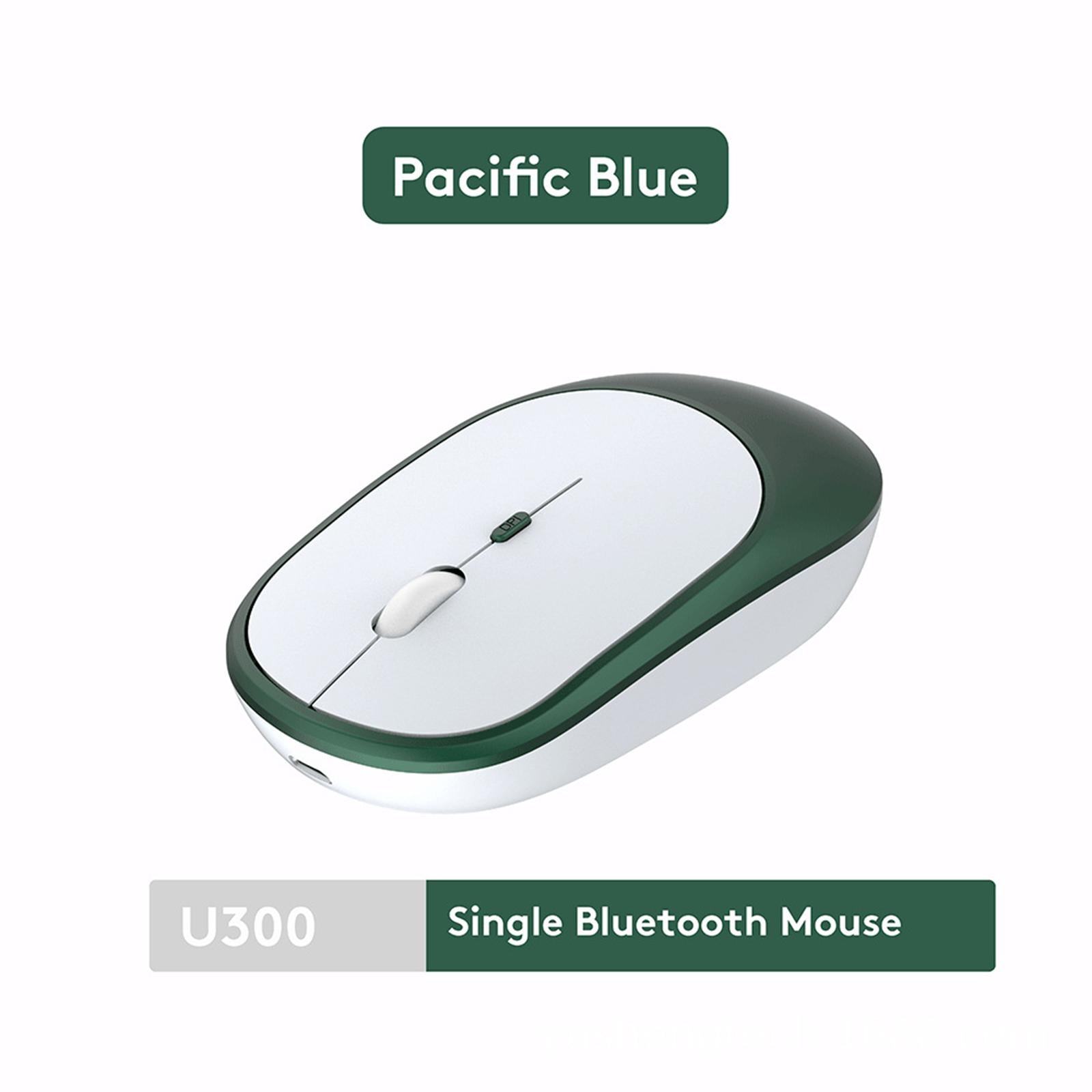 Cordless Bluetooth Mute Mouse Desktop Computer Gadget for Office Atrovirens