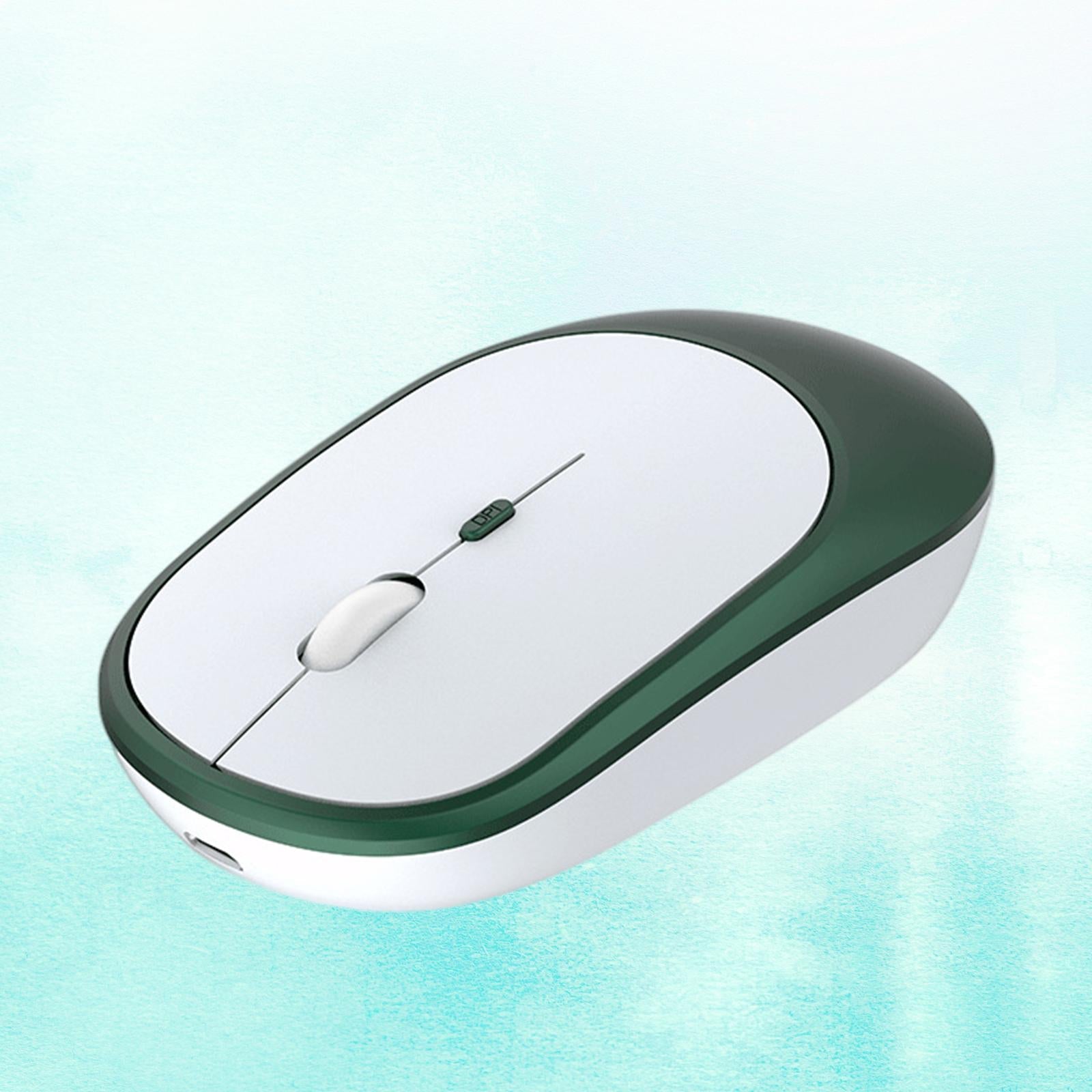 Cordless Bluetooth Mute Mouse Desktop Computer Gadget for Office Atrovirens