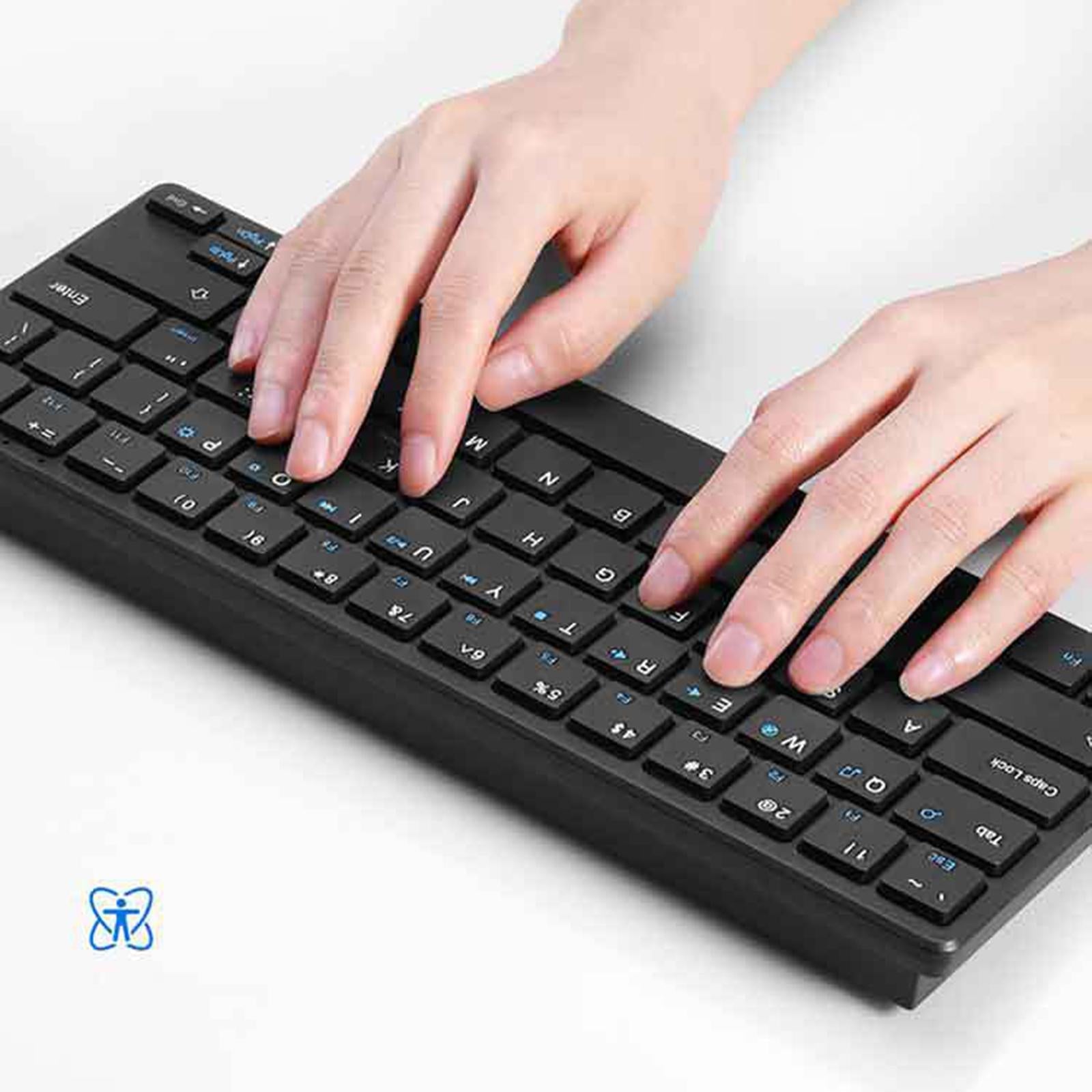 Wireless Mouse Keyboard Combo Less Noise Comfortable for Office Game Player