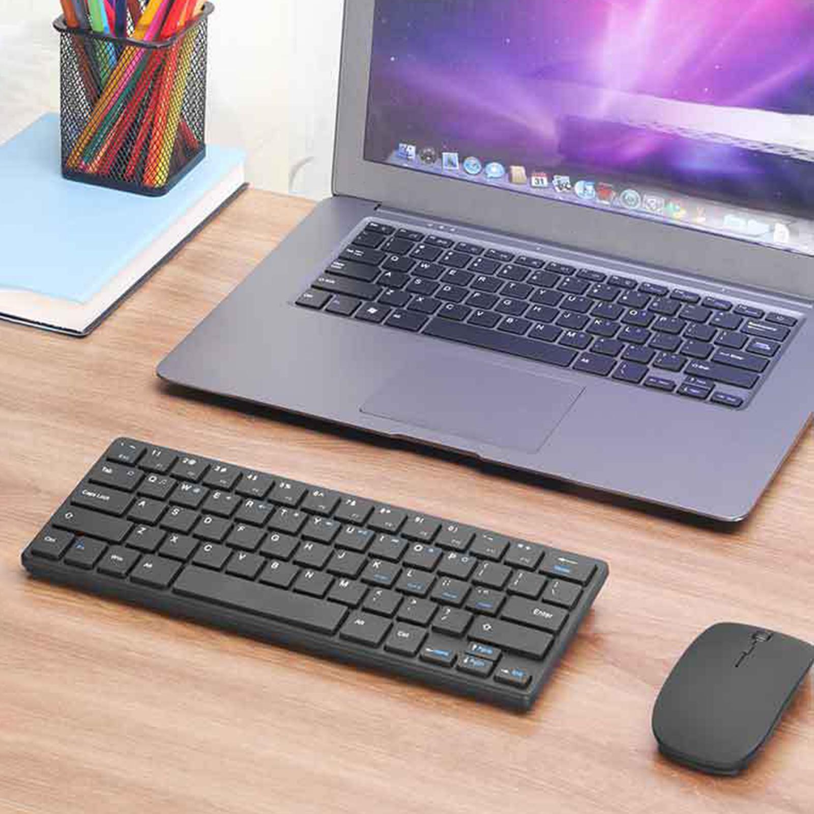 Wireless Mouse Keyboard Combo Less Noise Comfortable for Office Game Player