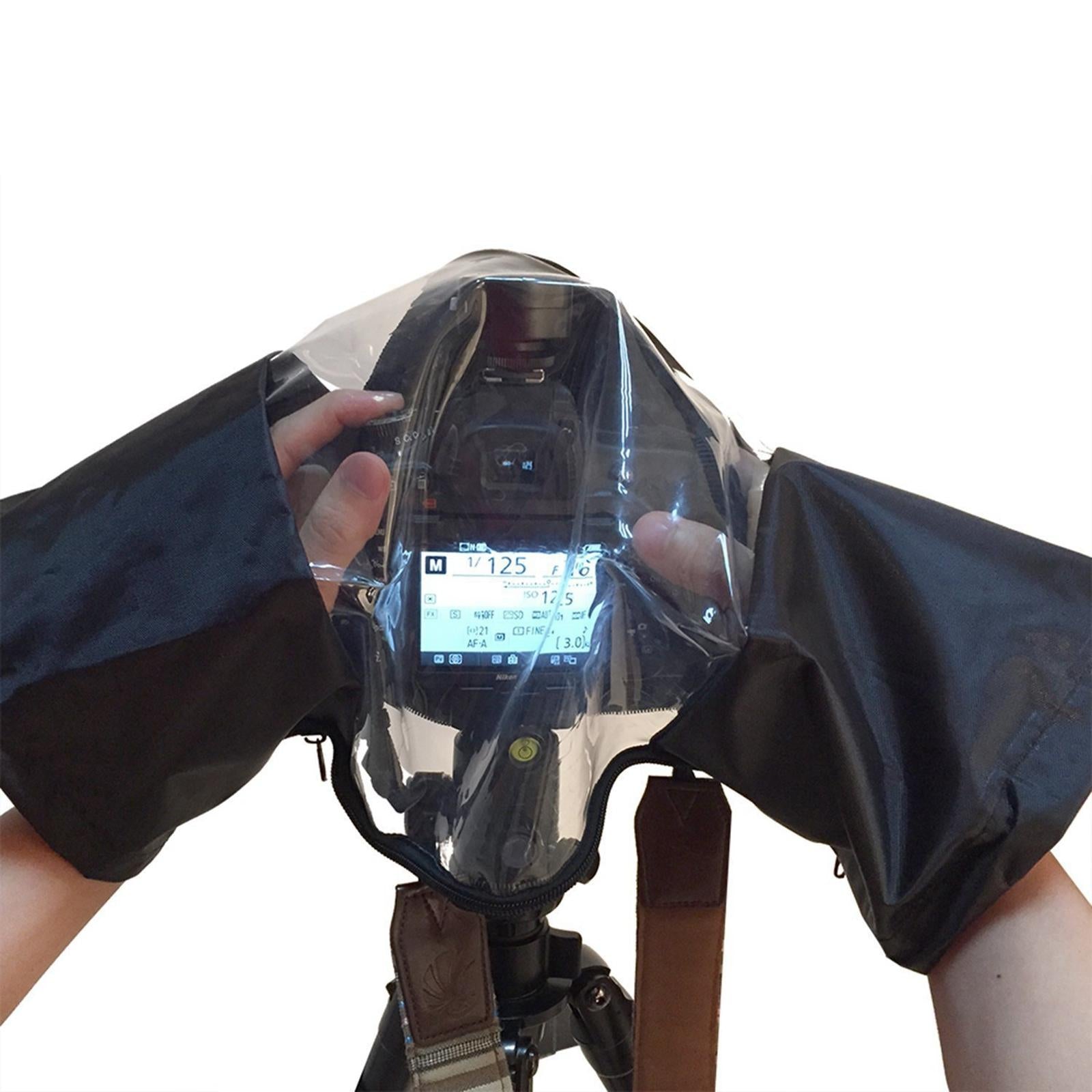 Camera Rain Cover Protection with Enclosed Hand Sleeves for Photography