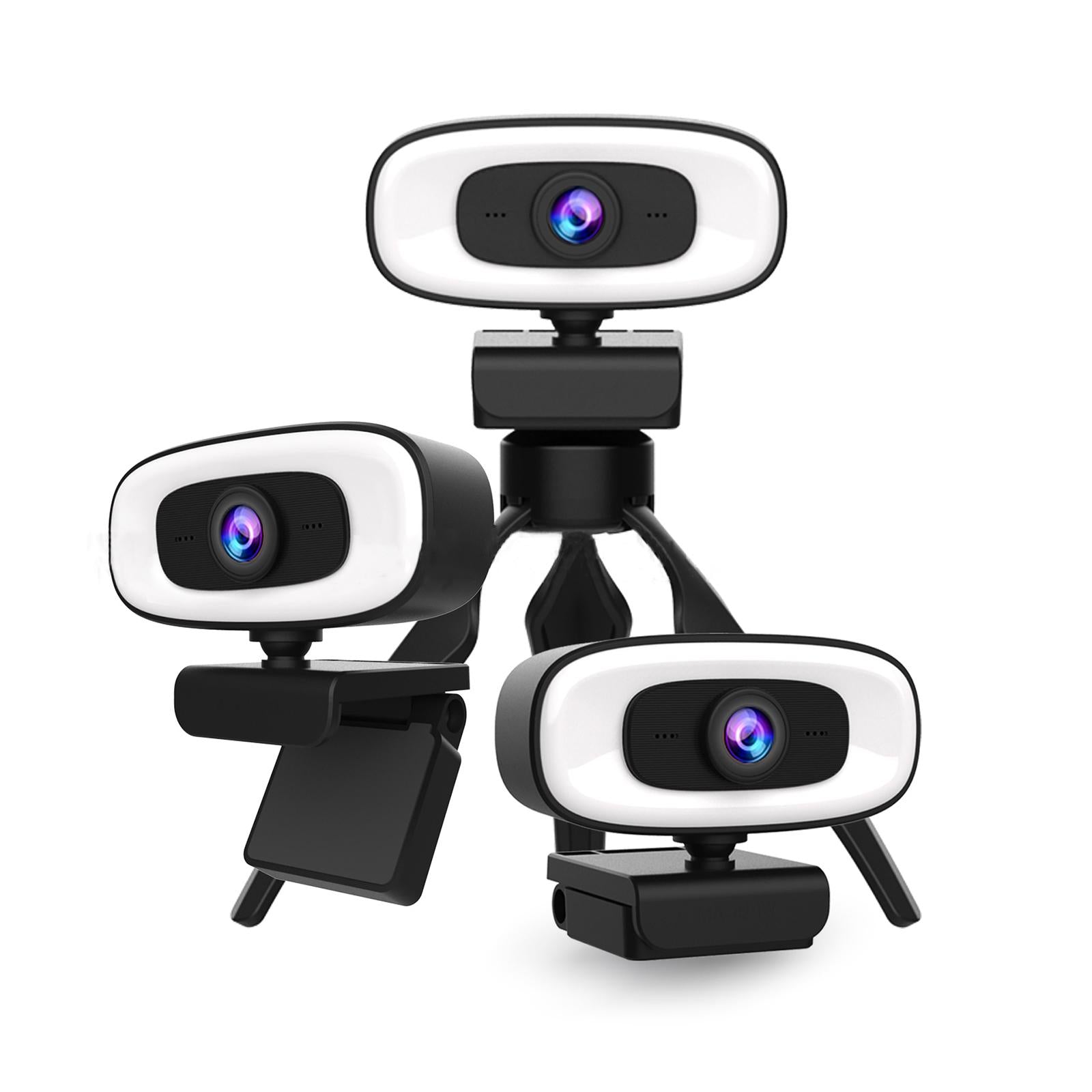 Webcam with Tripod Free Drive for Video Conferencing Live Streaming Desktop