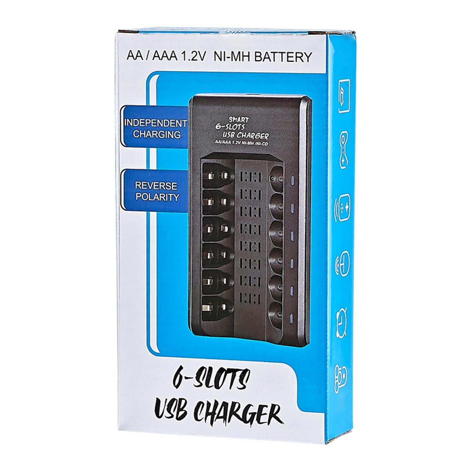 Universal AA/AAA Battery Charger Over-Charge Protection for Ni-MH Ni-CD