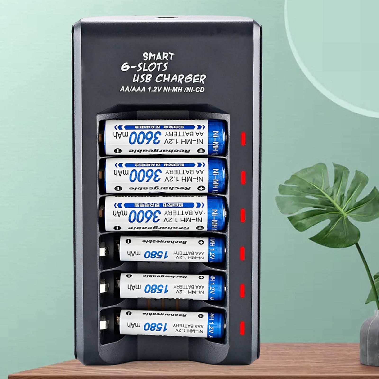 Universal AA/AAA Battery Charger Over-Charge Protection for Ni-MH Ni-CD