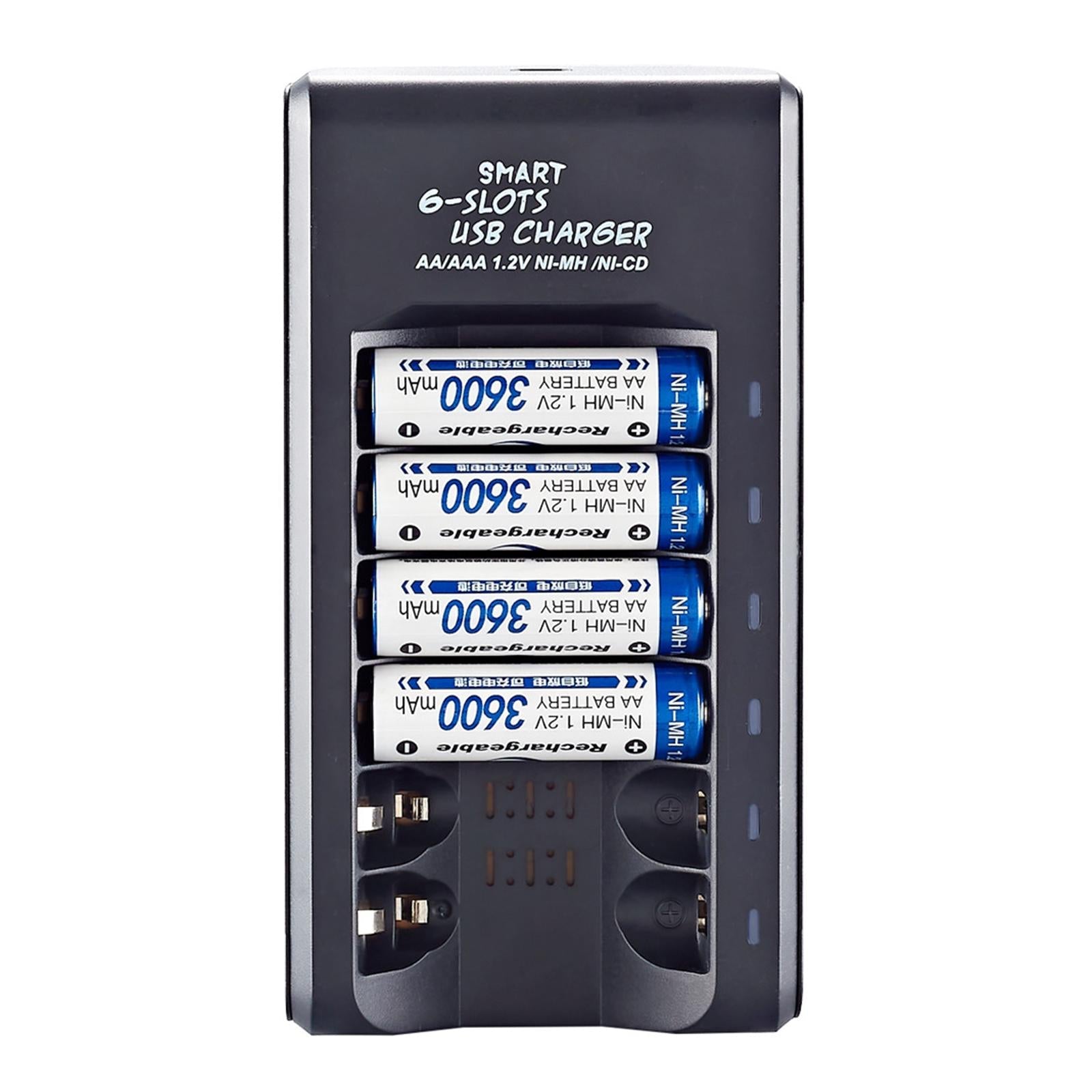 Universal AA/AAA Battery Charger Over-Charge Protection for Ni-MH Ni-CD