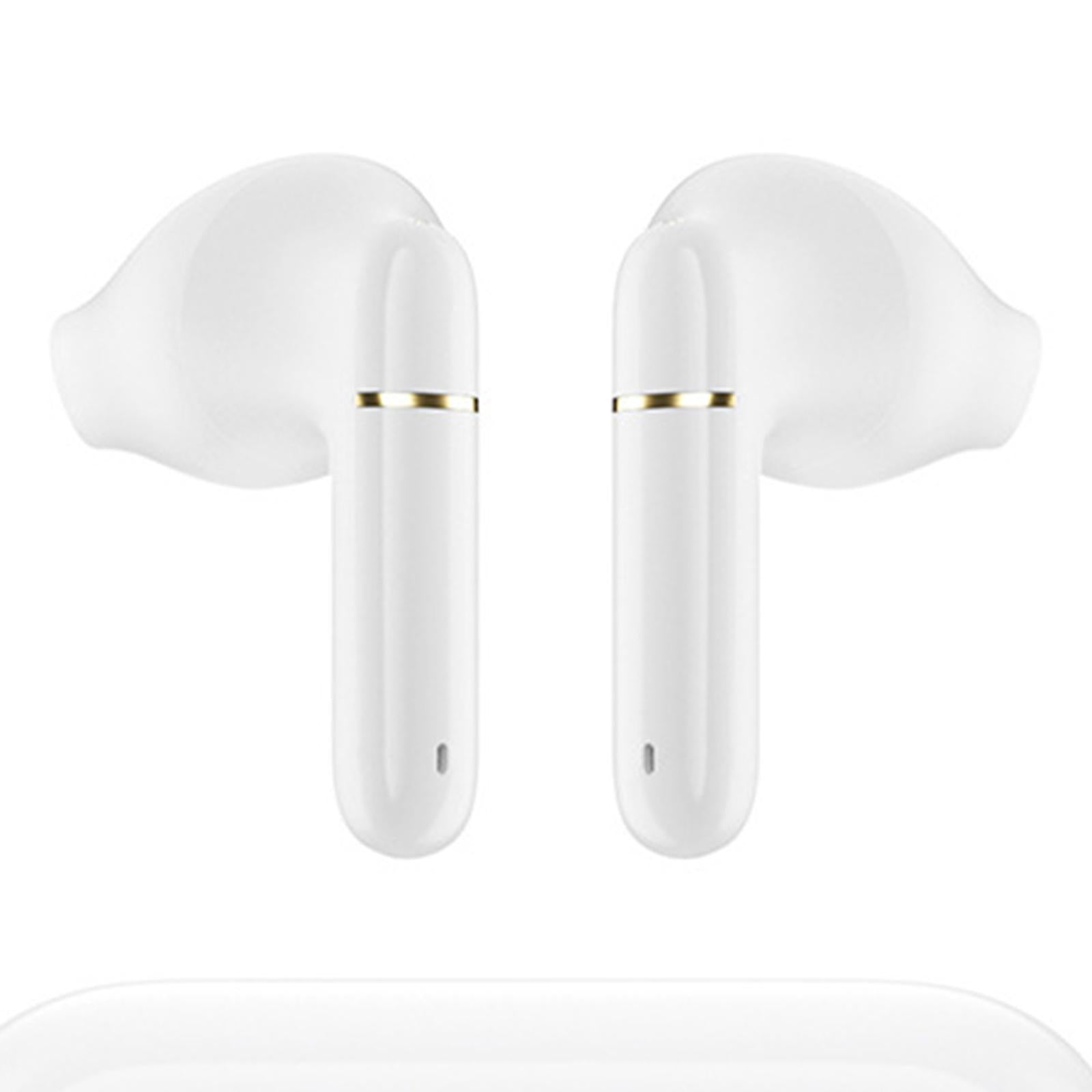 Wireless Bluetooth 5.0 Earphones NFC Touch Control in-Ear for Gaming Phones white