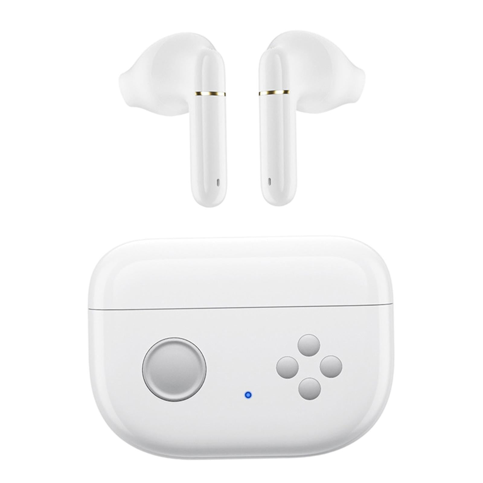 Wireless Bluetooth 5.0 Earphones NFC Touch Control in-Ear for Gaming Phones white