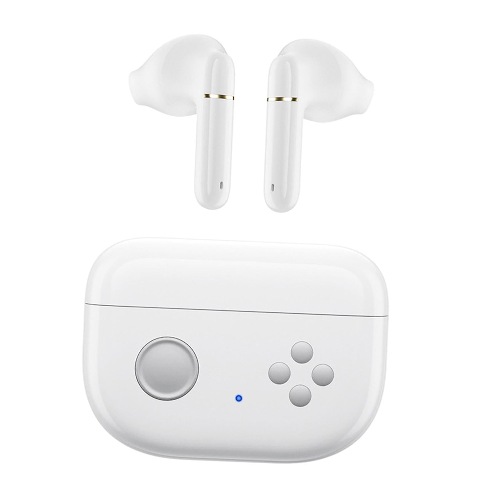 Wireless Bluetooth 5.0 Earphones NFC Touch Control in-Ear for Gaming Phones white