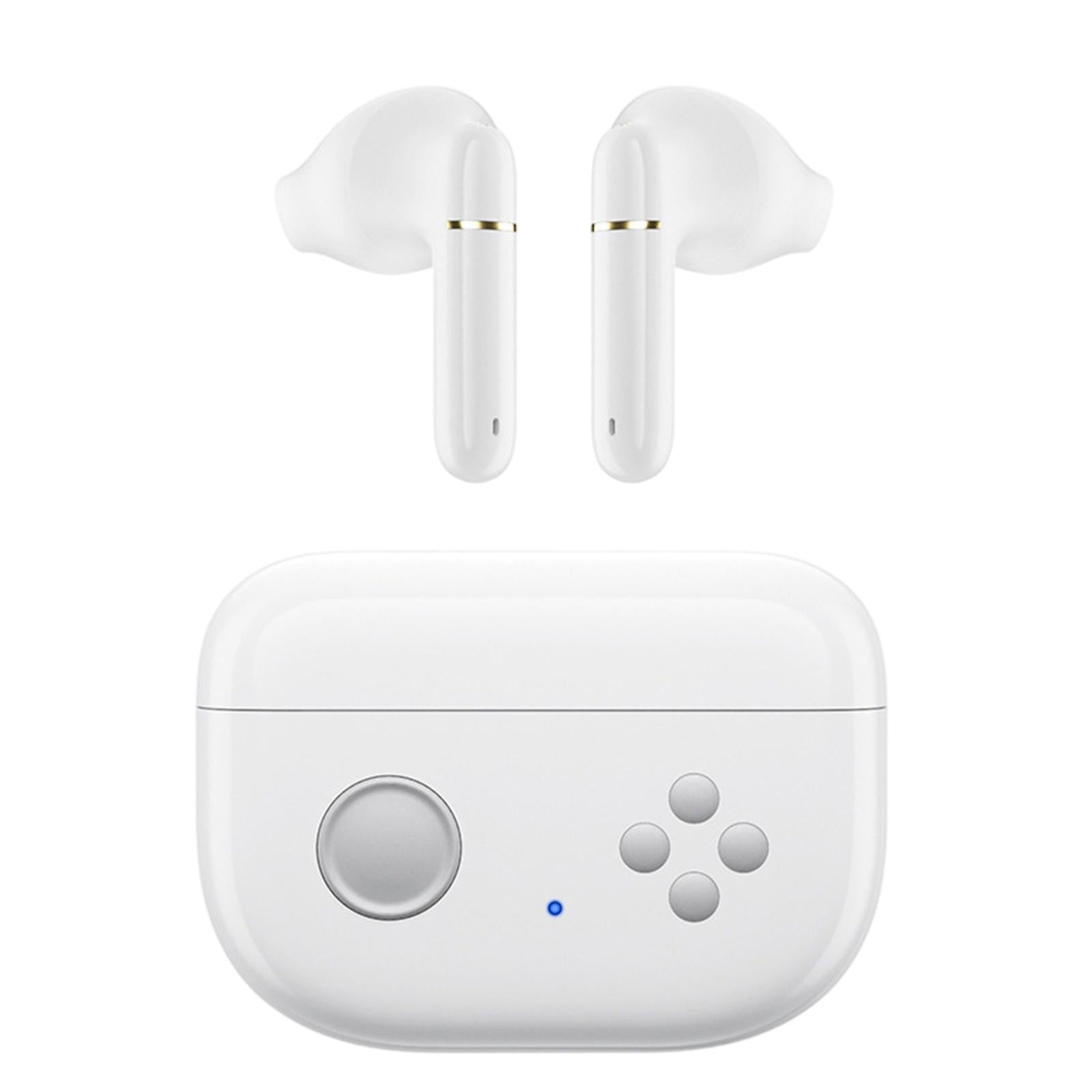 Wireless Bluetooth 5.0 Earphones NFC Touch Control in-Ear for Gaming Phones white